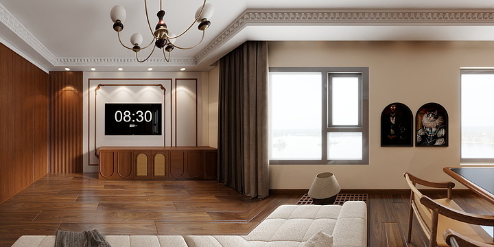 党Mr设计-中航国际YUYU意式及简-yuyu-中古风-装修设计方案