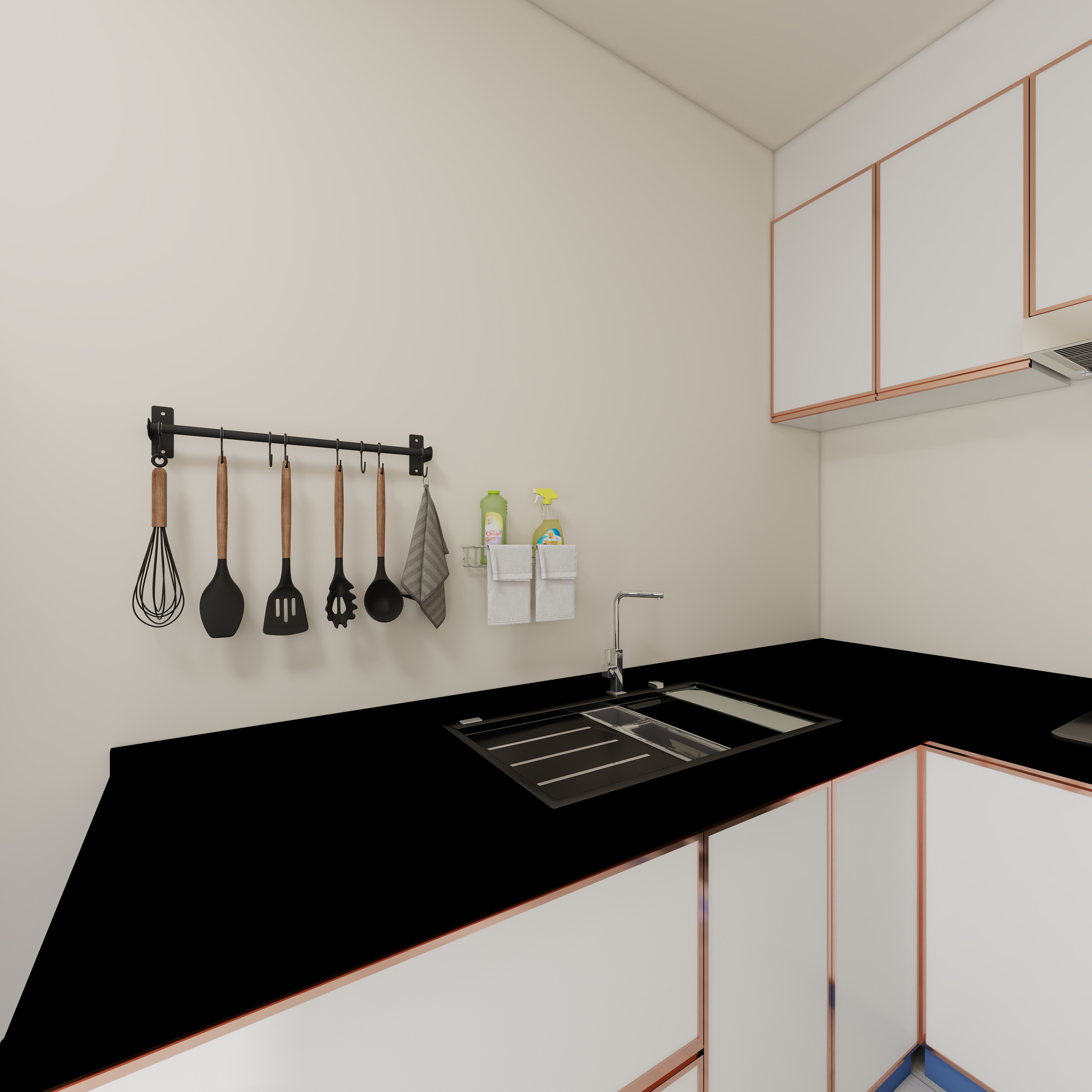 马程想-晨胧华庭住宅小区167㎡4室一层厨房装修效果图第4张