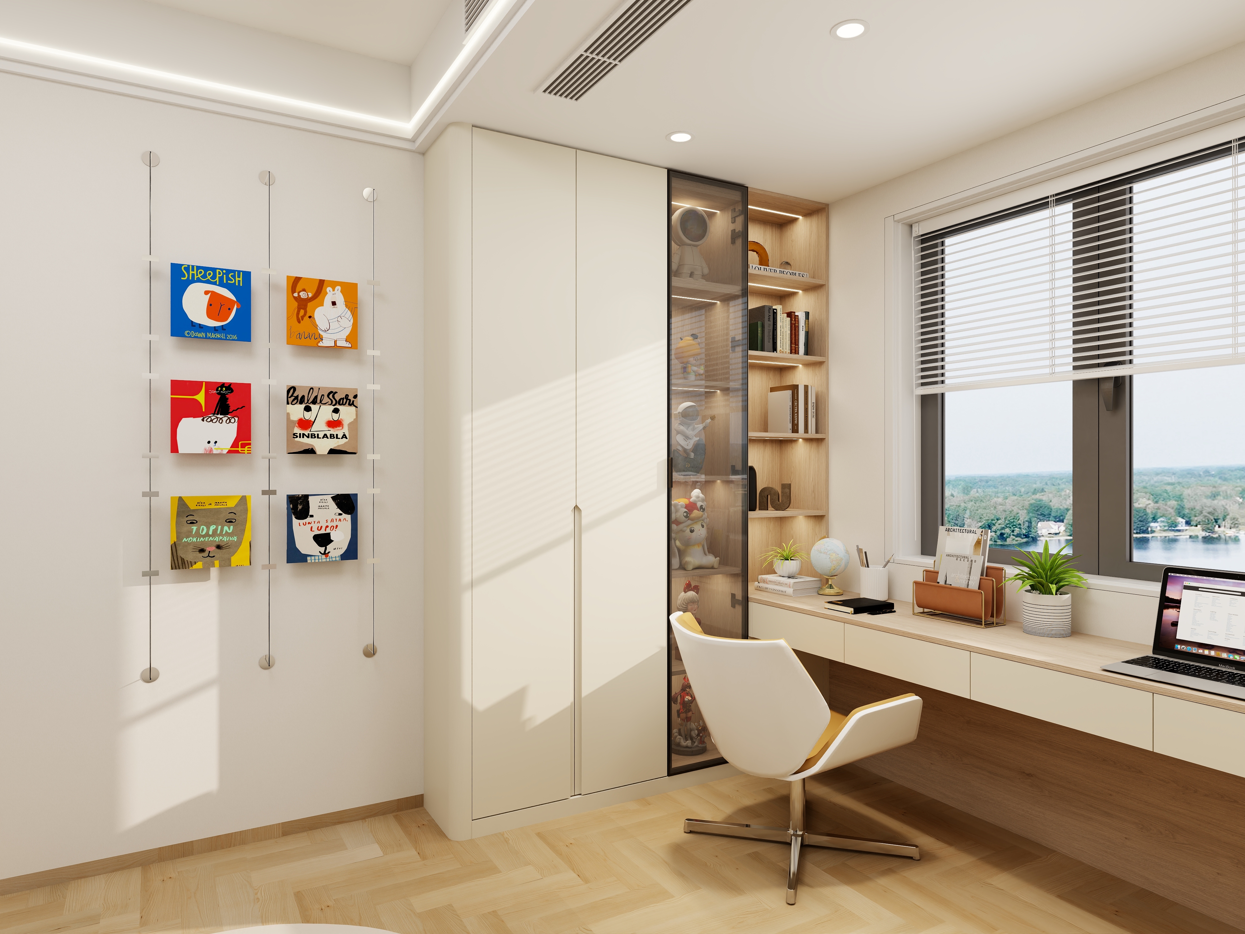 赖崇文-地铁万科未来天空之城139㎡3室-装修设计方案