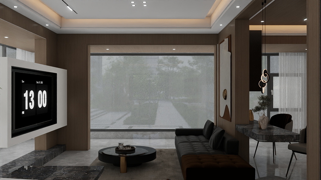 锦庭装饰-美洛尼高定-建业新筑158平 转角阳台-装修设计方案