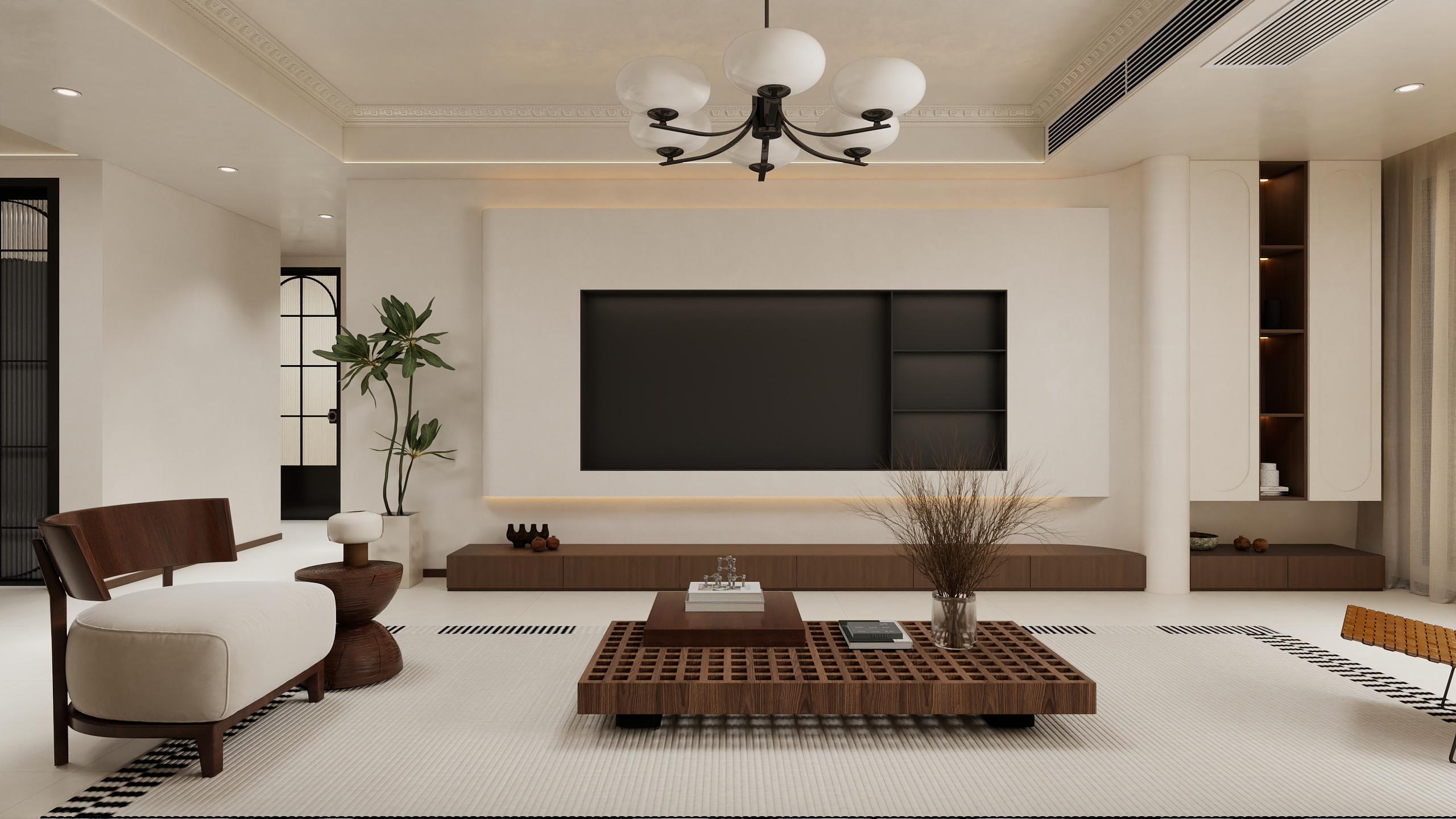 麦子是设计师-麦子125㎡3室中古奶油复古风-装修设计方案