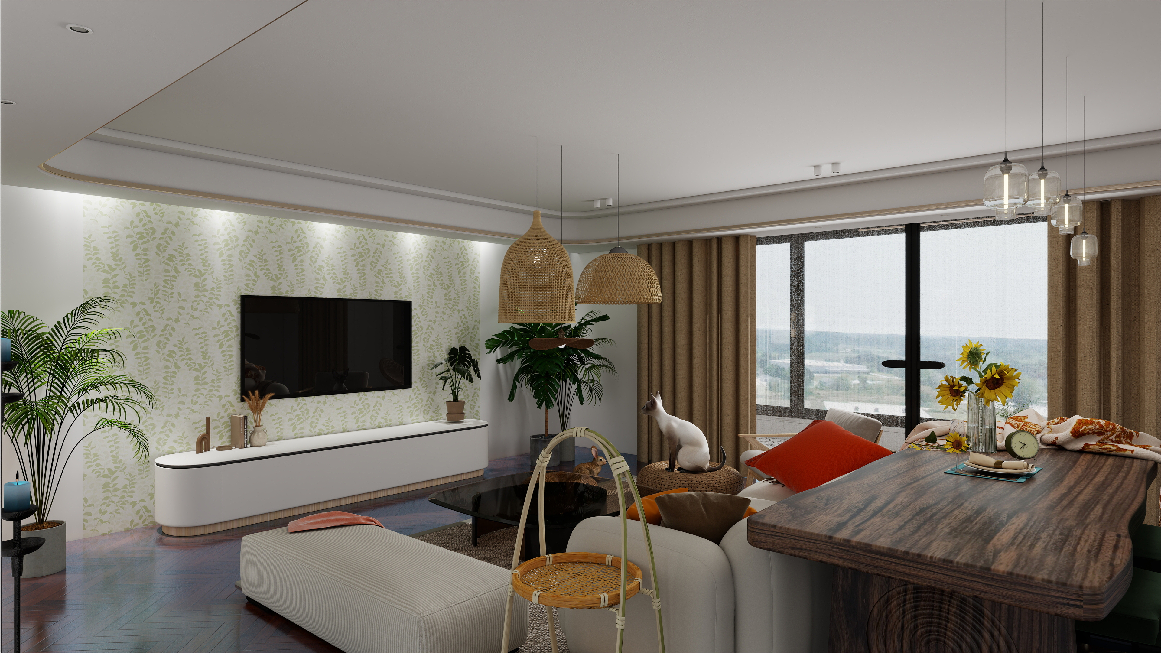 京东方-建业春天里161㎡4室-装修设计方案