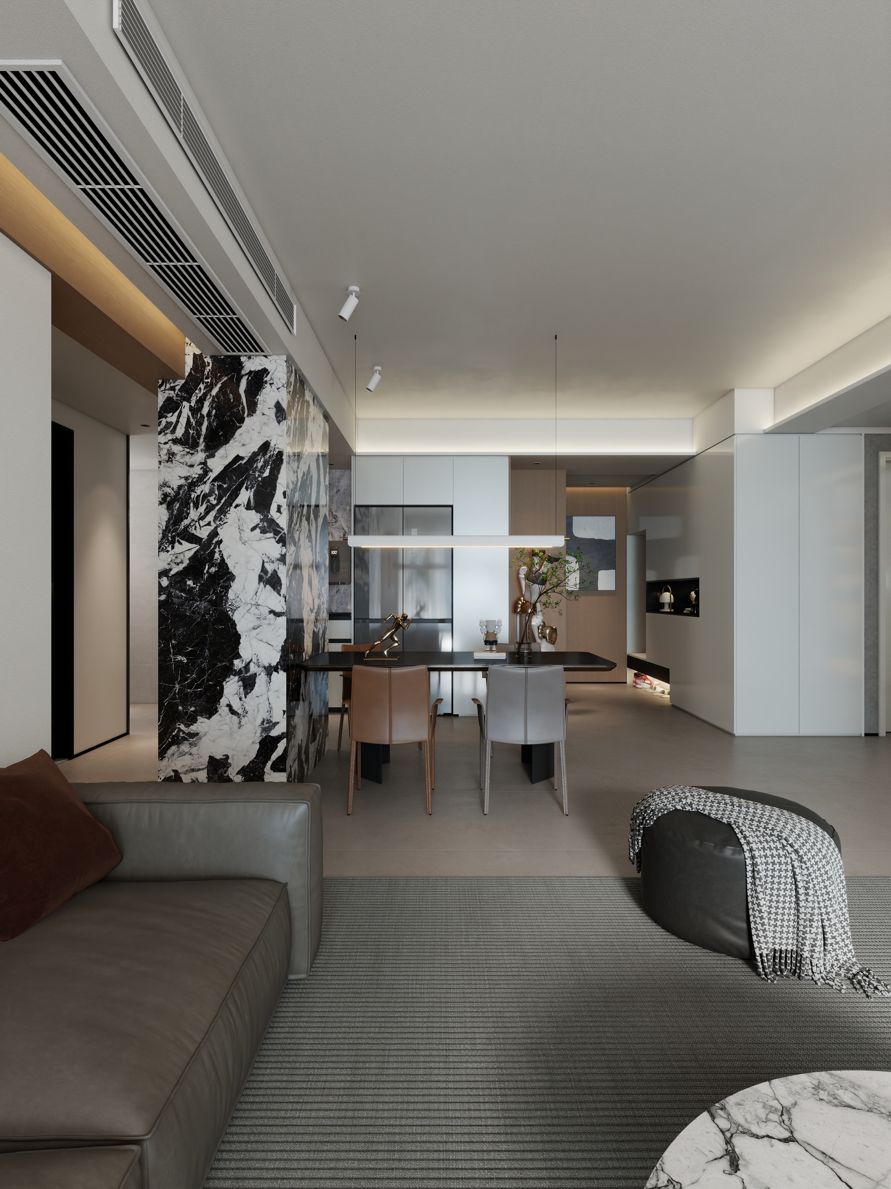 一木设计宇哥-现代极简137㎡-装修设计方案