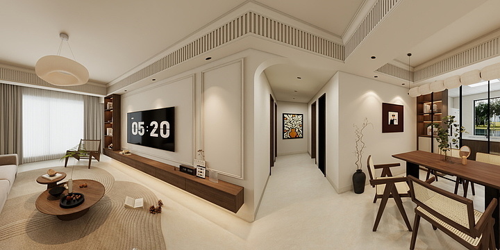 Designer丨ww-九华世纪城1-1302装修效果图