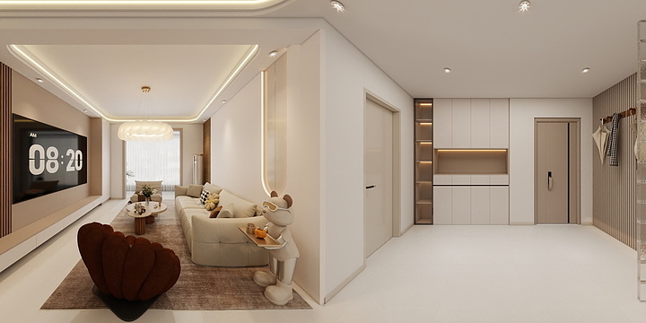 ----空间设计-客餐厅-装修设计方案