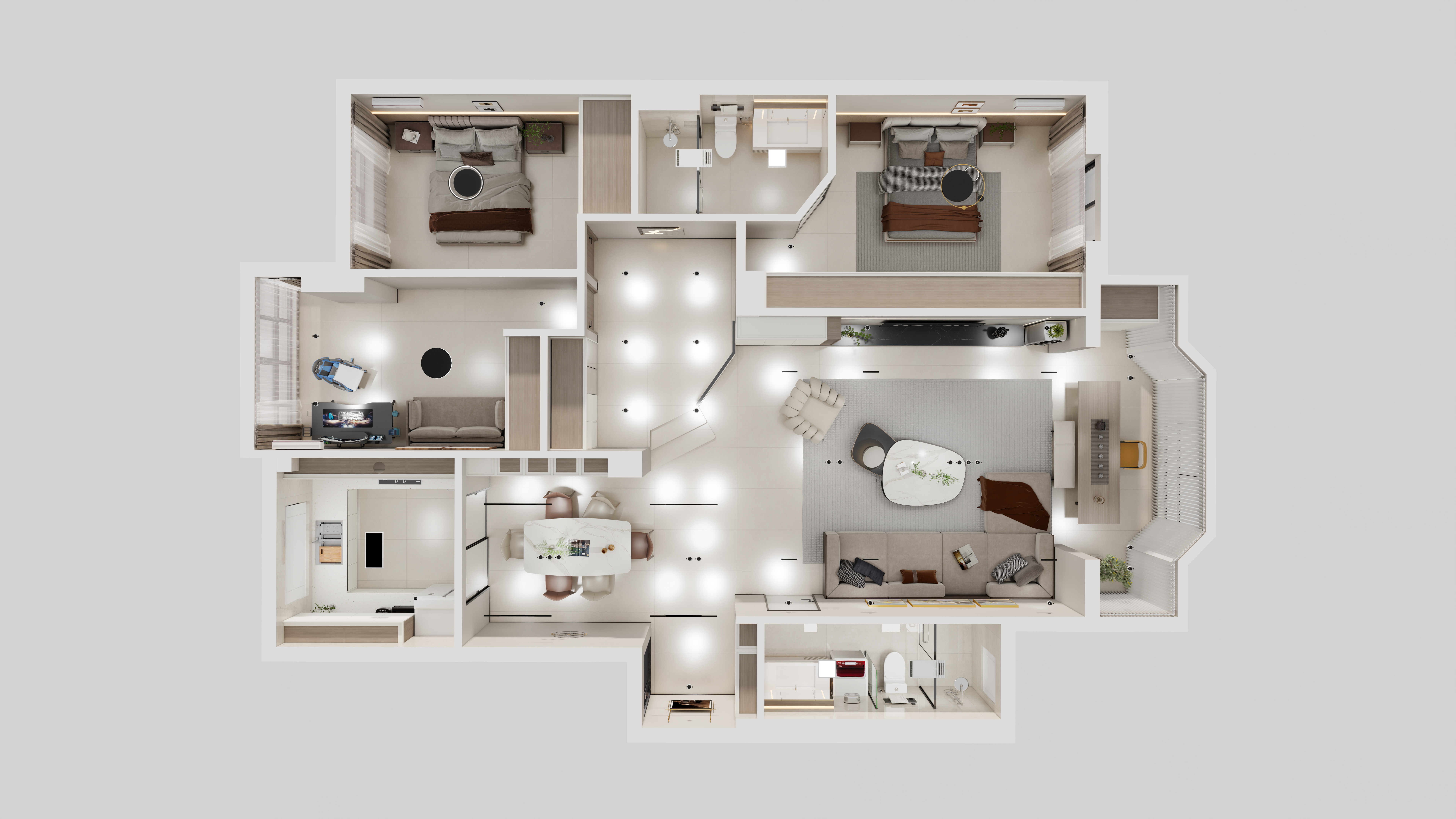 抖音小灰-地球村dwg(1)(1)-装修设计方案