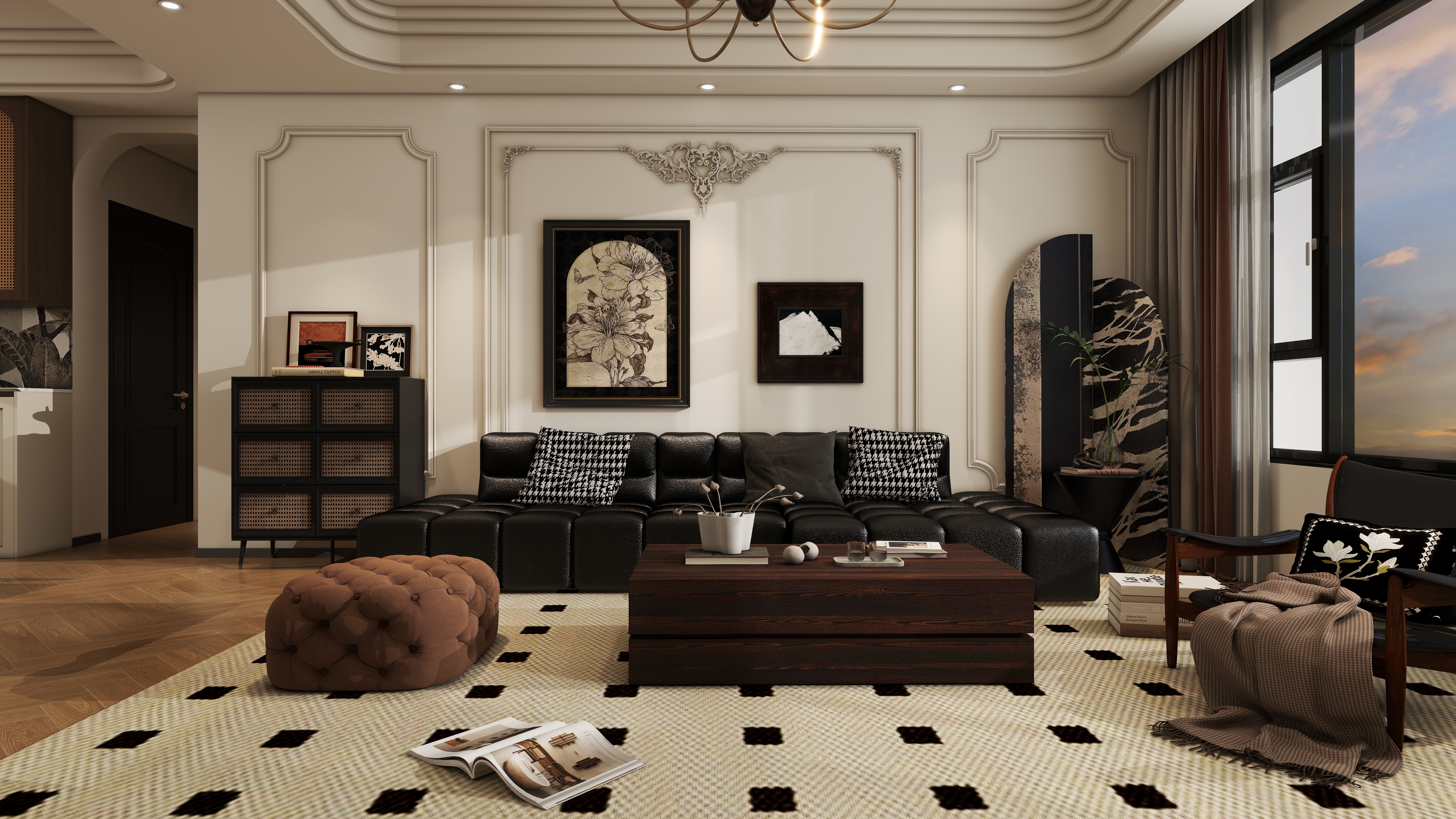 الخلاص-137㎡3室装修效果图