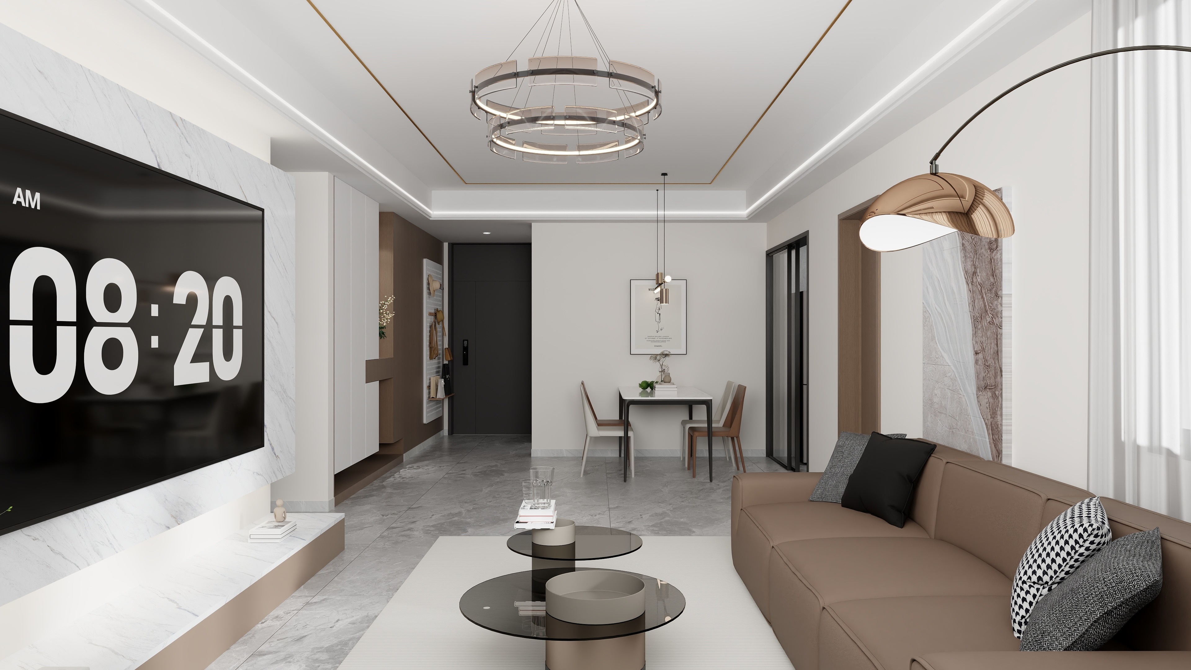 设计师子衿-现代风格118㎡2室-装修设计方案