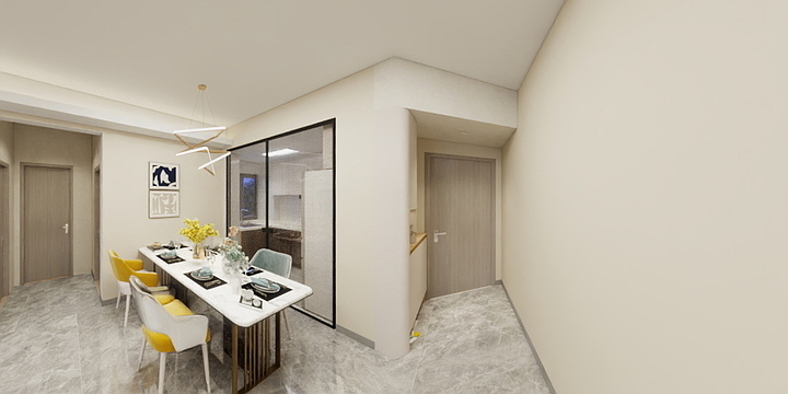 博朵全屋定制-雅居05户型效果图-装修设计方案