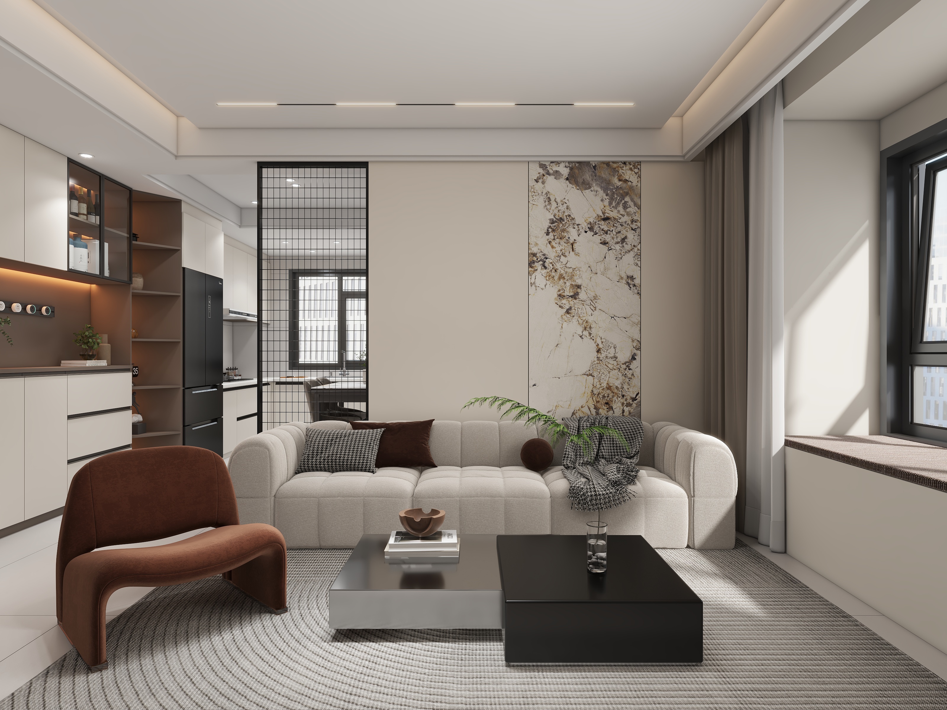 花朵与草-老窑头现代简约-装修设计方案