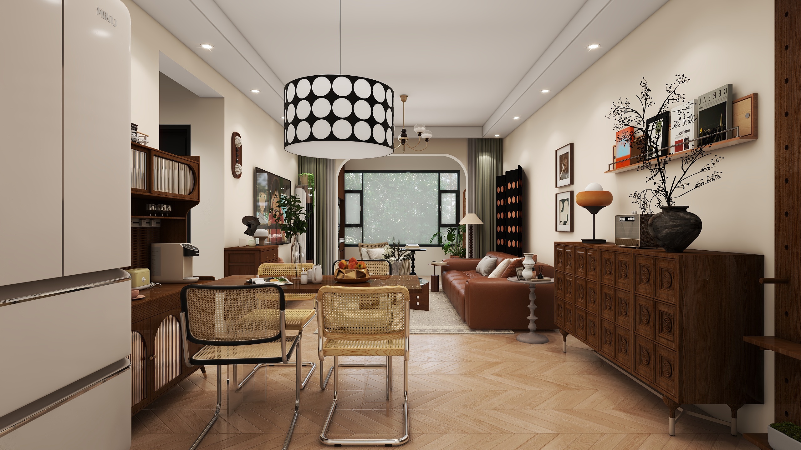 LuckyzeCd-田园78㎡2室装修效果图