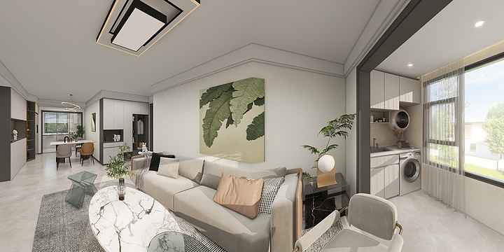 拾真空间设计-领秀城135户型效果设计-装修设计方案