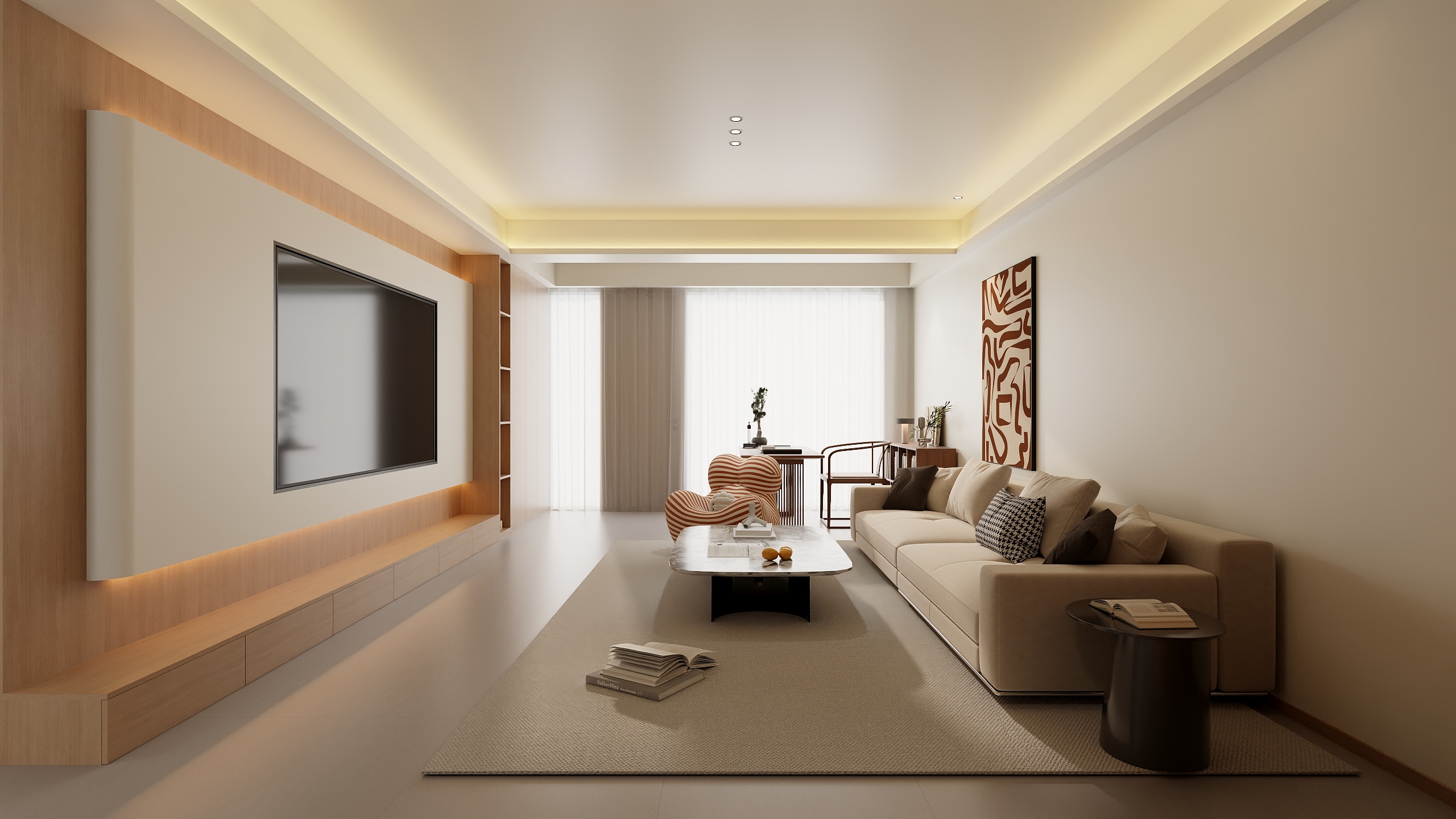 不ai画图-135㎡3室装修效果图