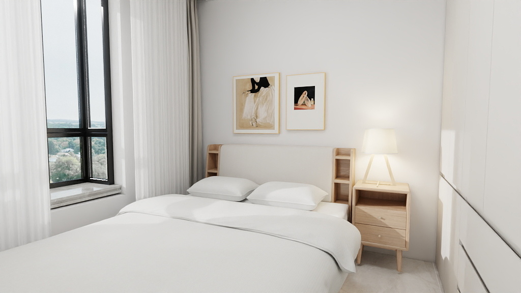 陕西弘奕尚建筑工程有限公司-蓝湖九郡张151-1403-装修设计方案