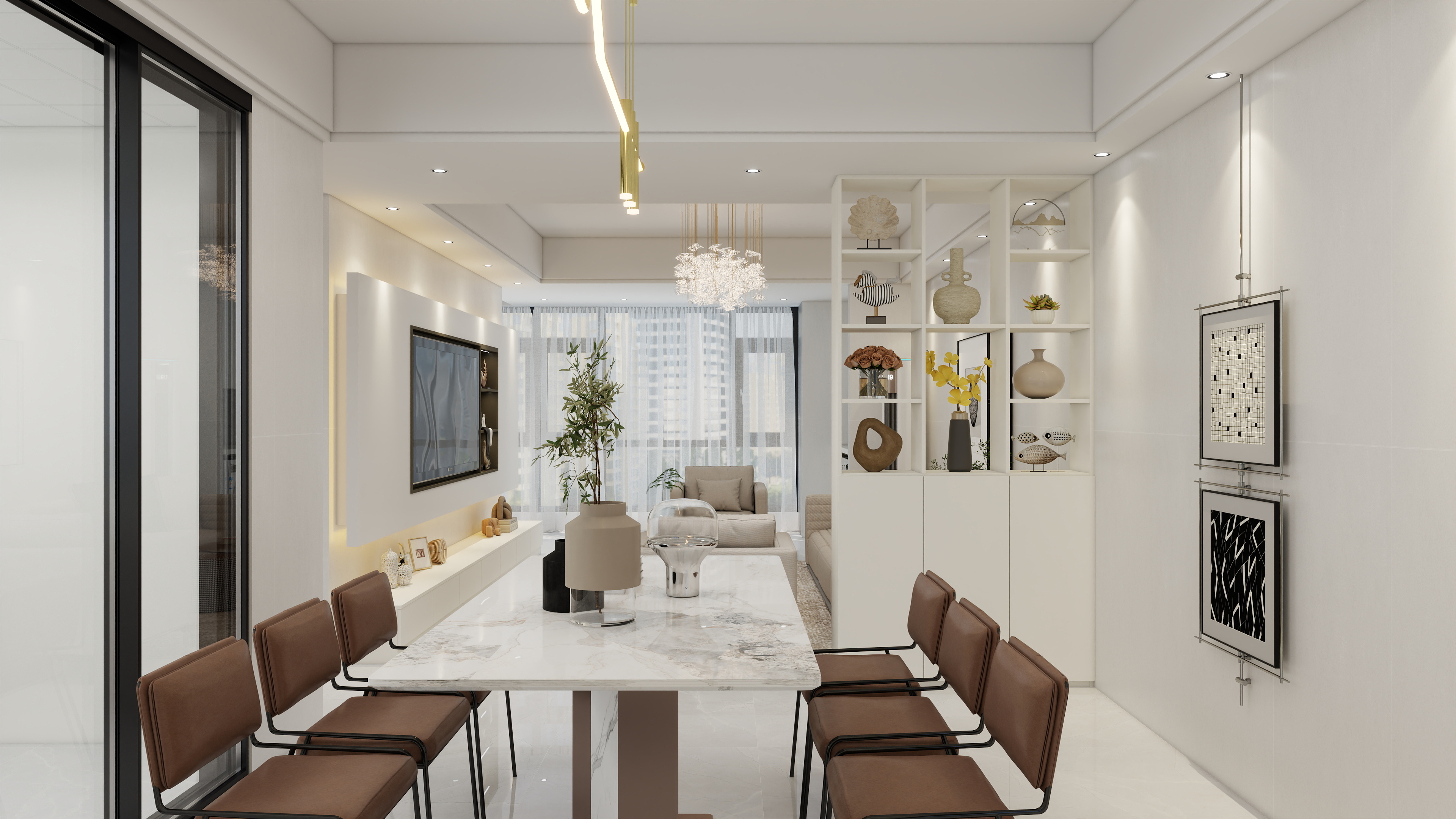 珲设空间-新天地115㎡3室简约风-装修设计方案