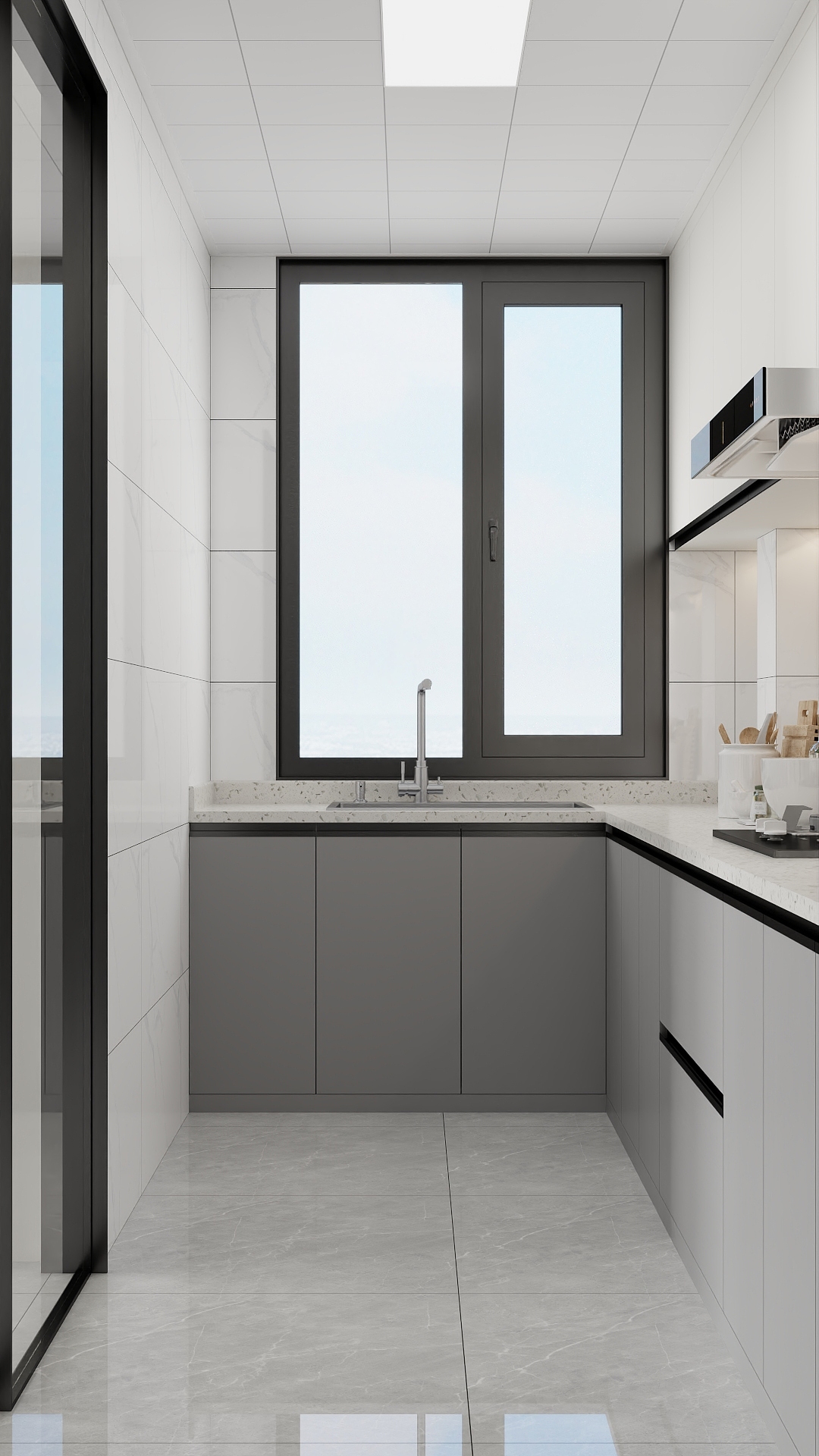 吴爽-129m²现代简约风格设计装修效果图