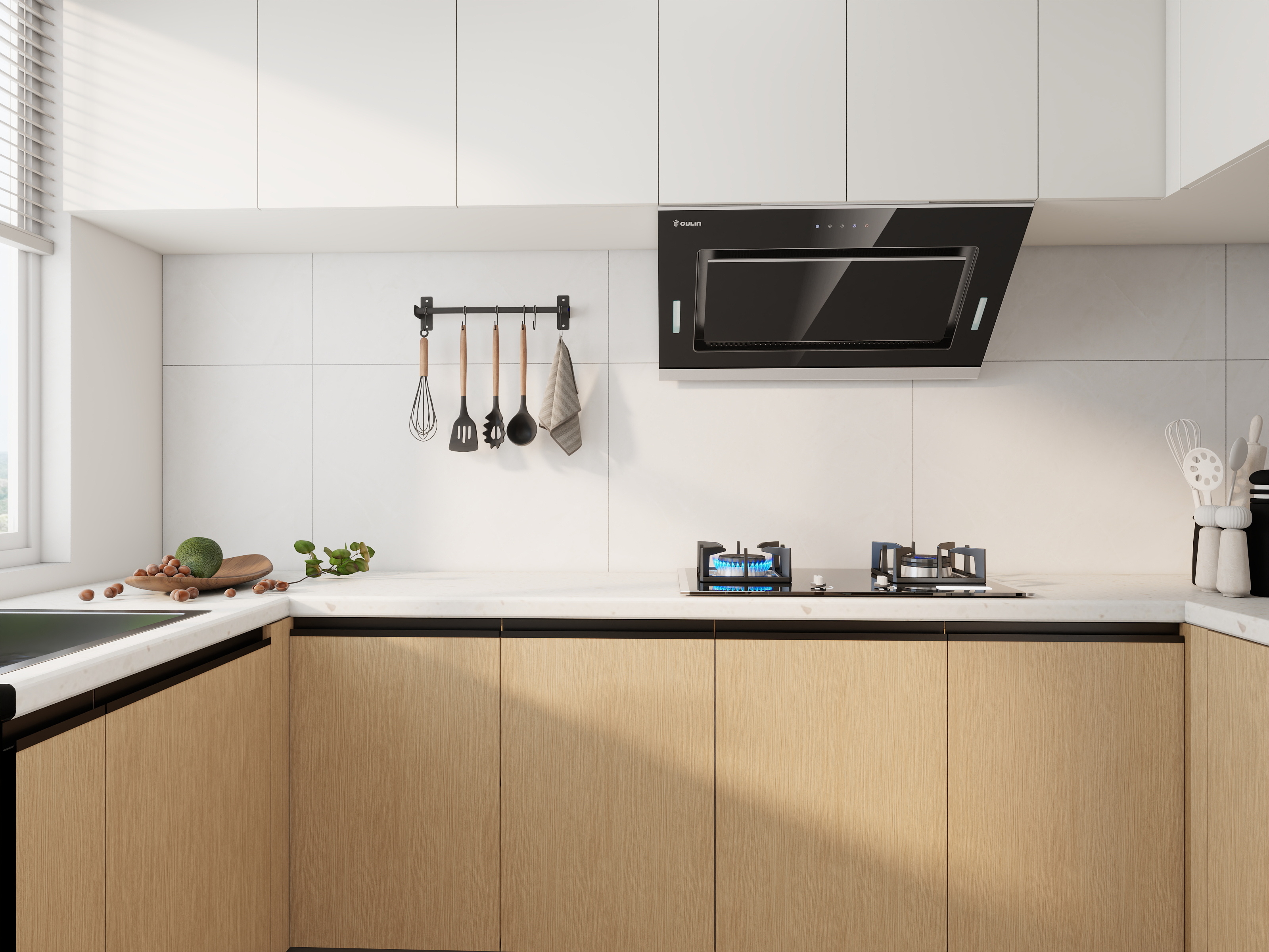 李青越-84方原木风格两居室样板间装修效果图