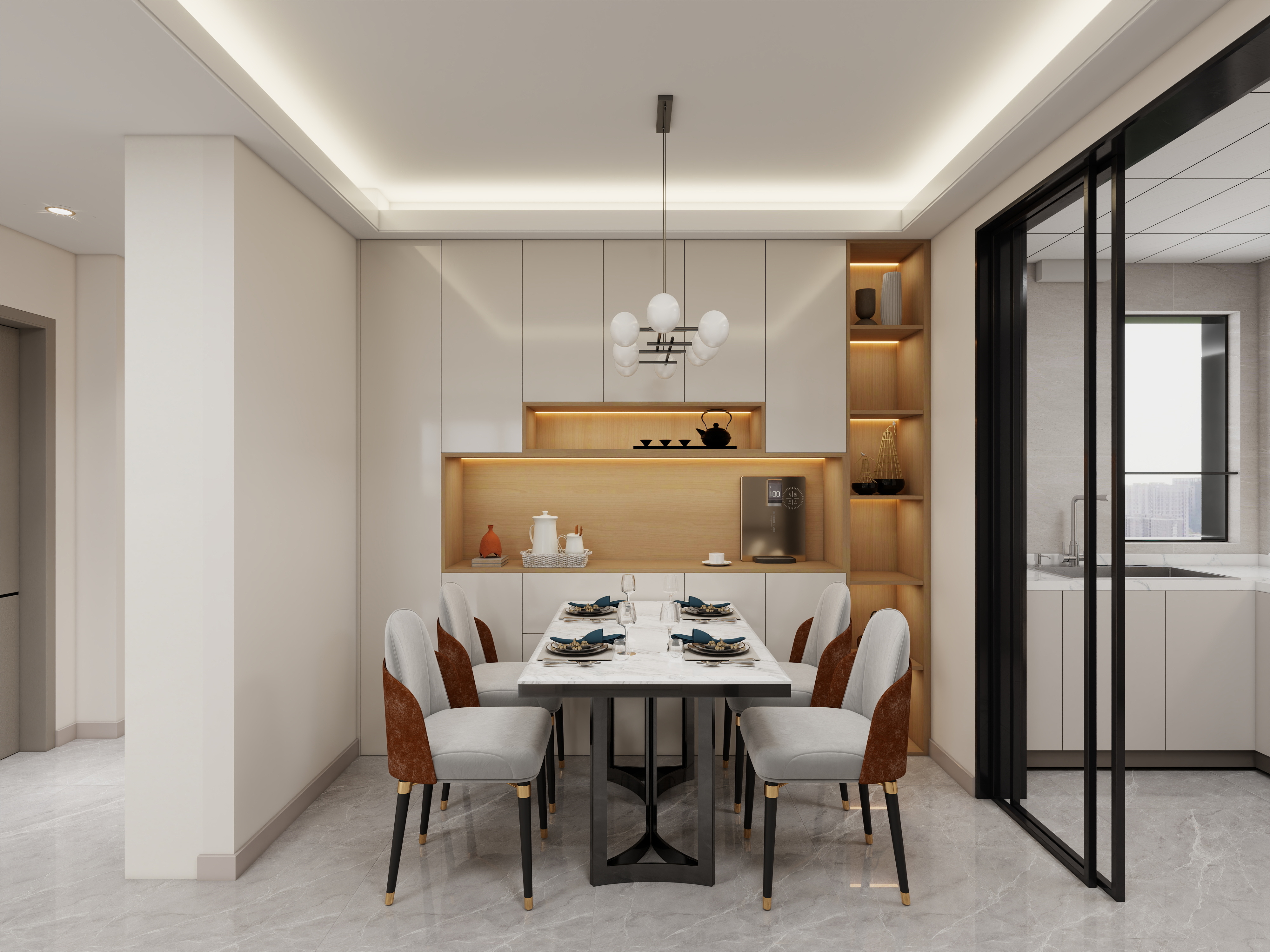 艺雅丽-145平现代简约装修效果图