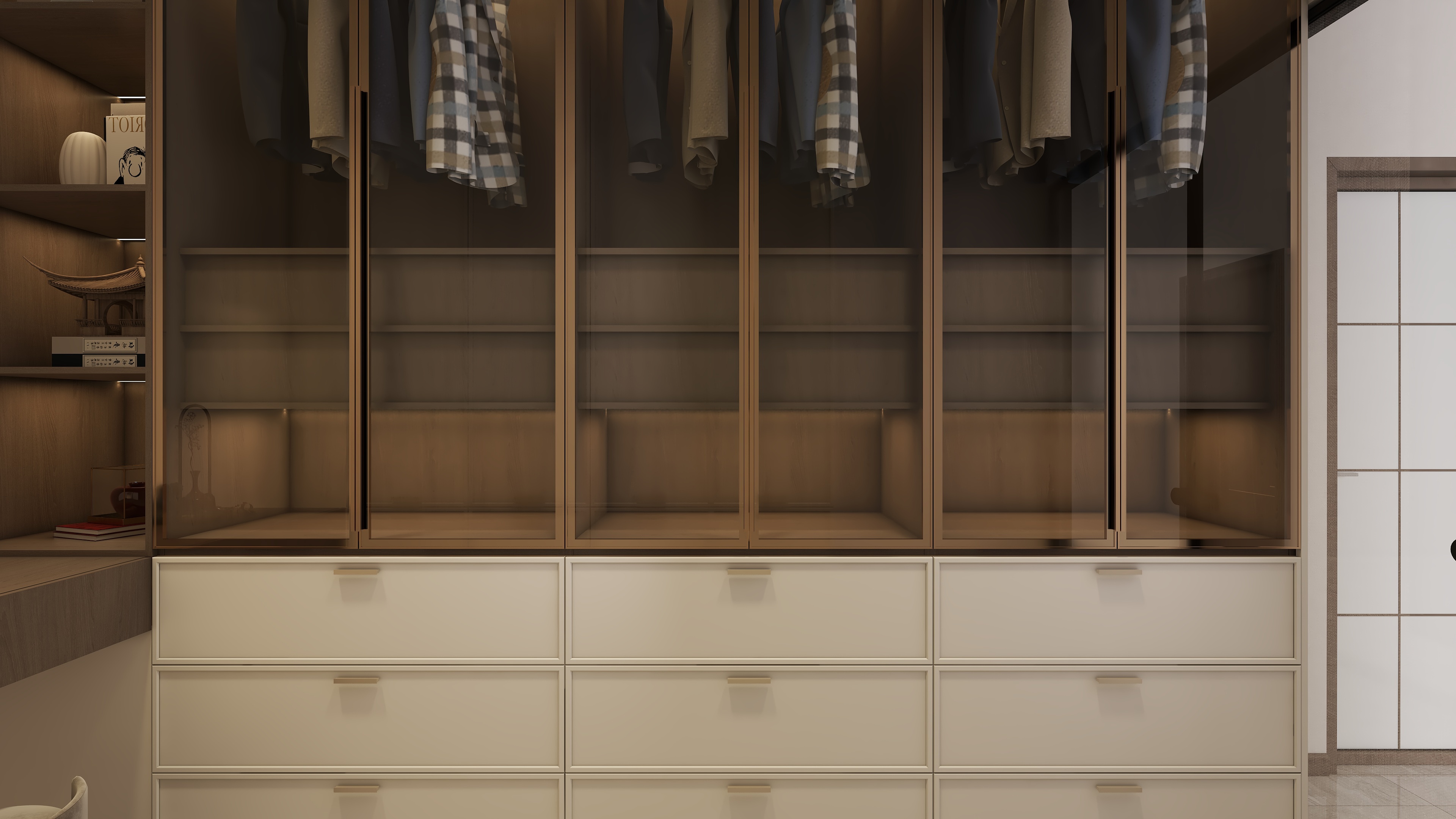 星空设计500-三层新中式别墅795㎡装修效果图