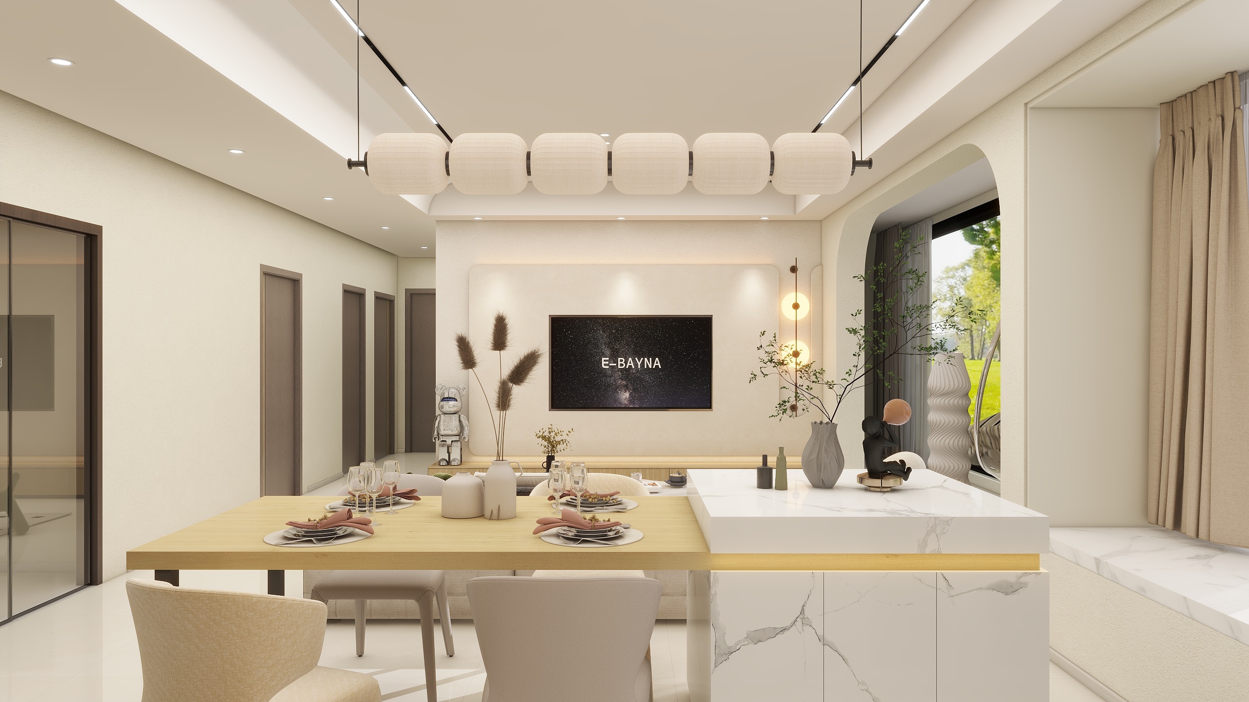 广东广州市天河区杜丽芬-富颐华庭装修效果图