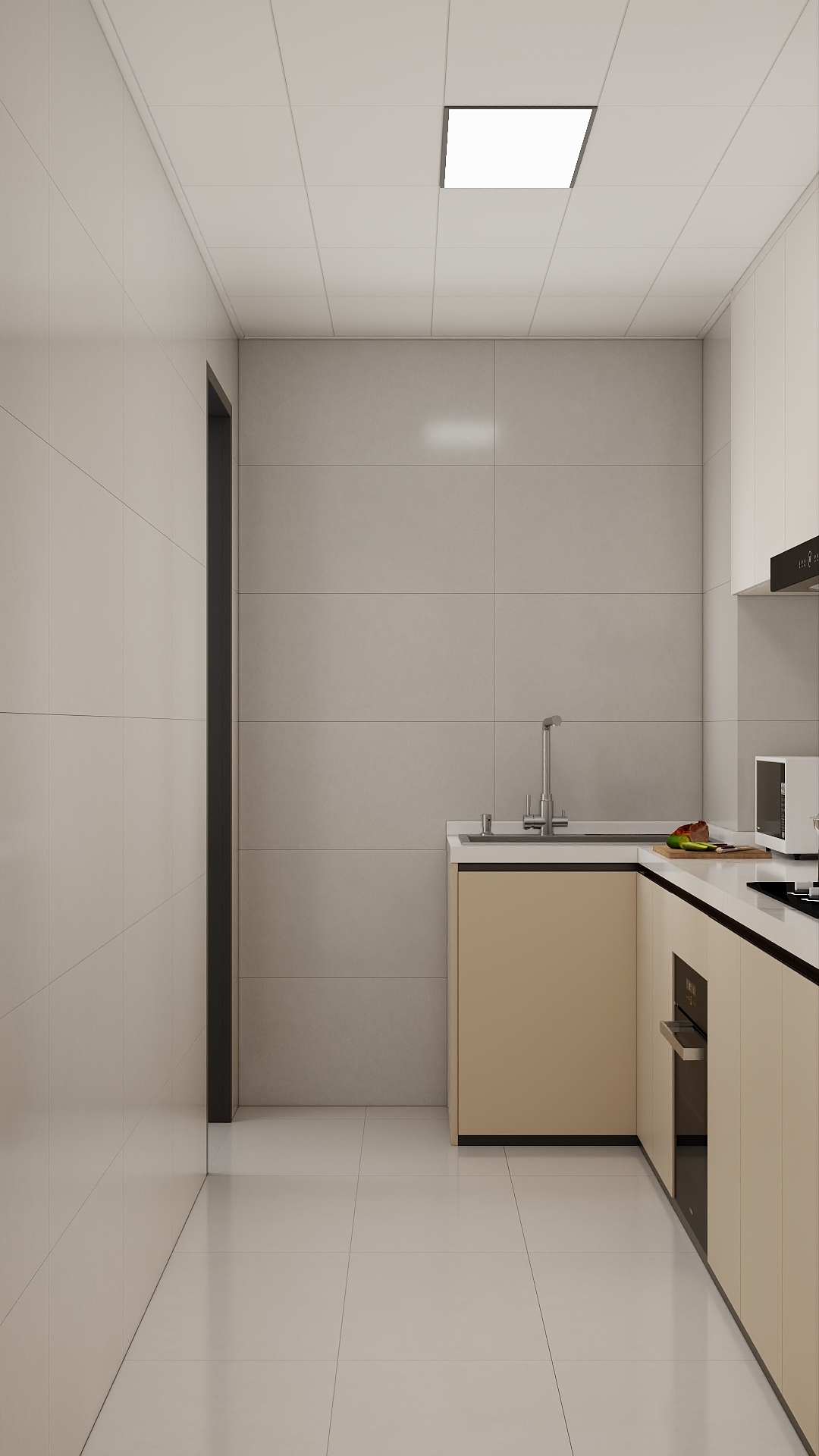 吴爽-101m²现代奶油简约风格设计装修效果图