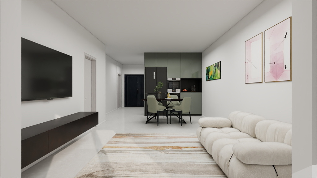 圣都主任设计师任梦-万科魅力花园86平-装修设计方案