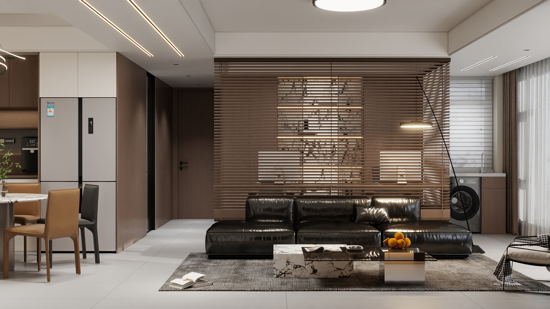 吴爽-110m²意式风格设计装修效果图