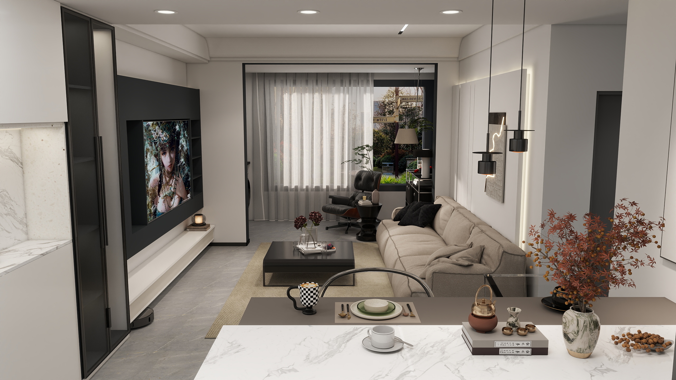 飞洒-112㎡3室-装修设计方案