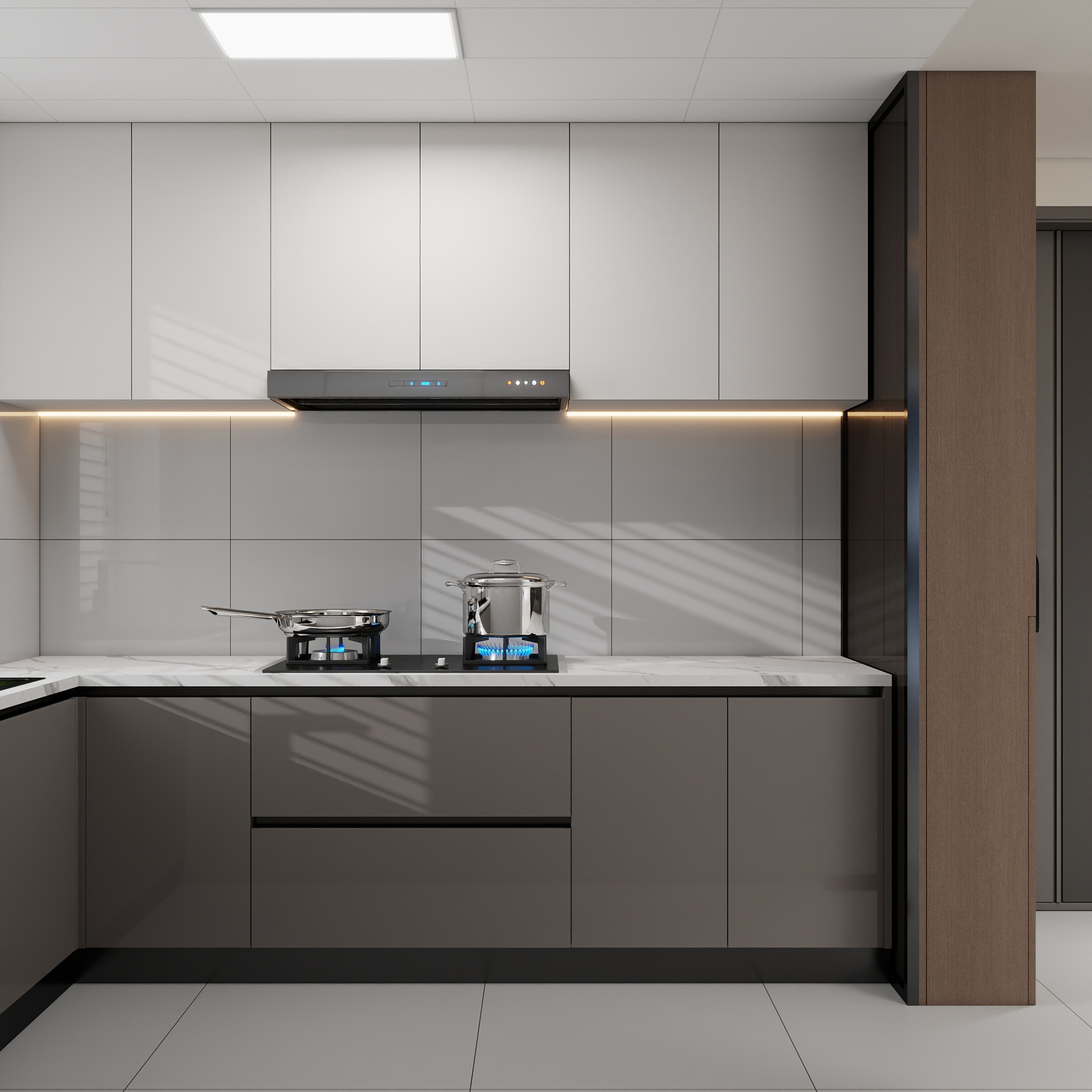 吴爽-110m²意式风格设计装修效果图