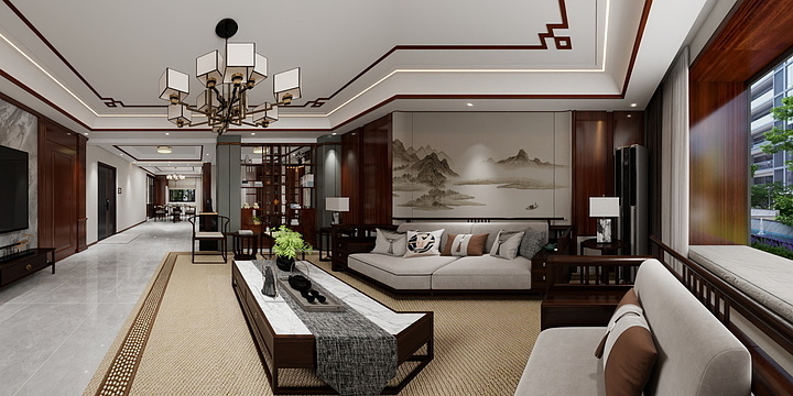 修行者设计师-石家庄中式-装修设计方案