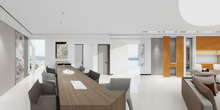 设计师冷如宾-龙湖·天璞四叶草138意式轻奢案例-装修设计方案