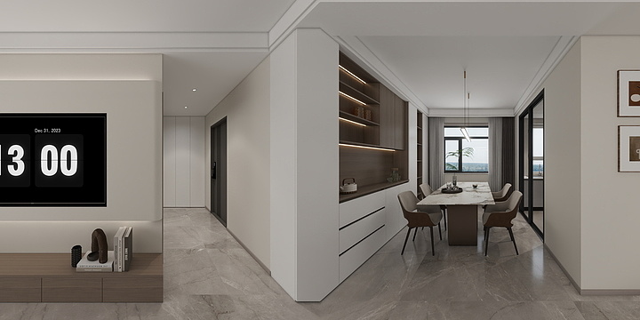 李双阳15792463913-幸福天玺125平效果图-装修设计方案