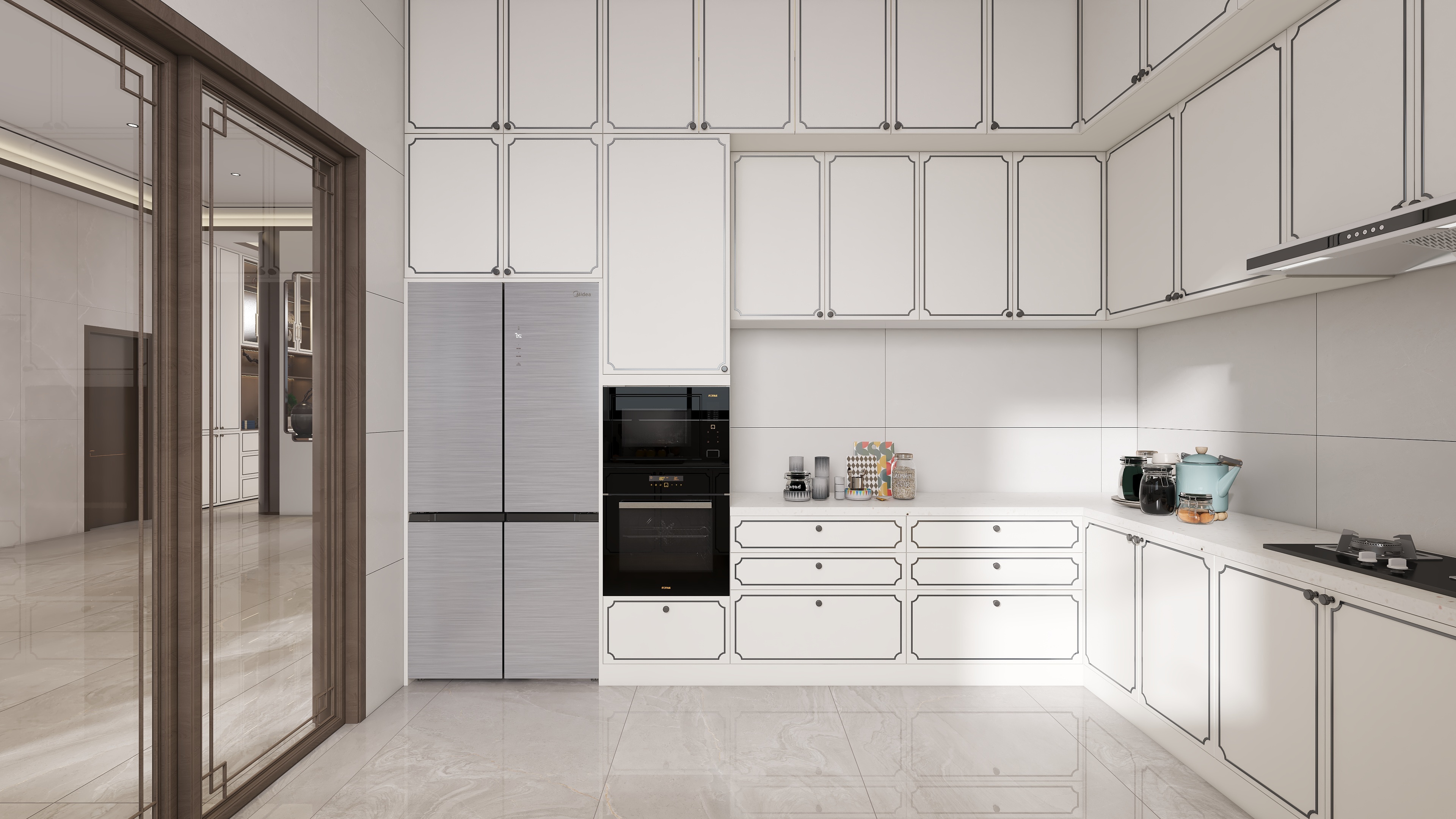 星空设计500-三层新中式别墅795㎡装修效果图