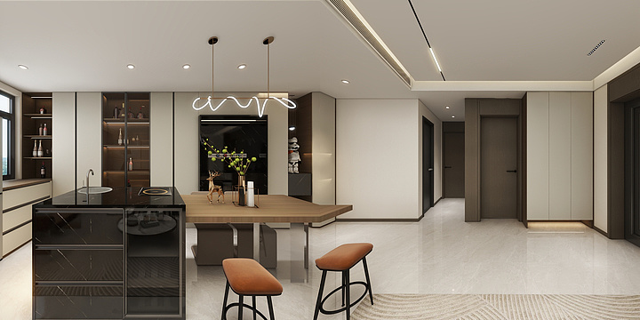 王双荣-万合世家 张总现代极简-方案二-装修设计方案