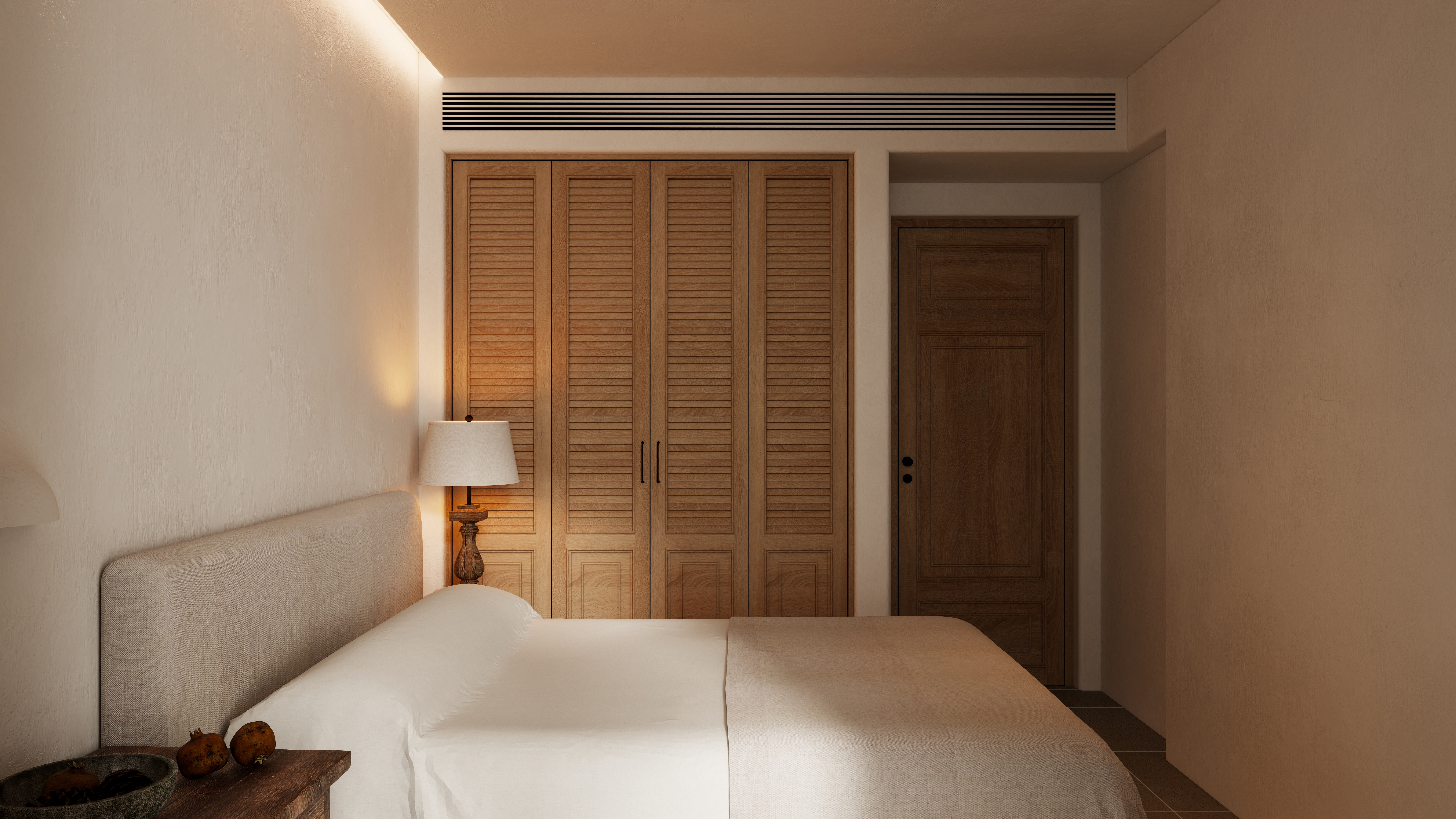 熬暖酱-重庆龙湖学樘府南法自然主义私宅一层老人房装修效果图第3张