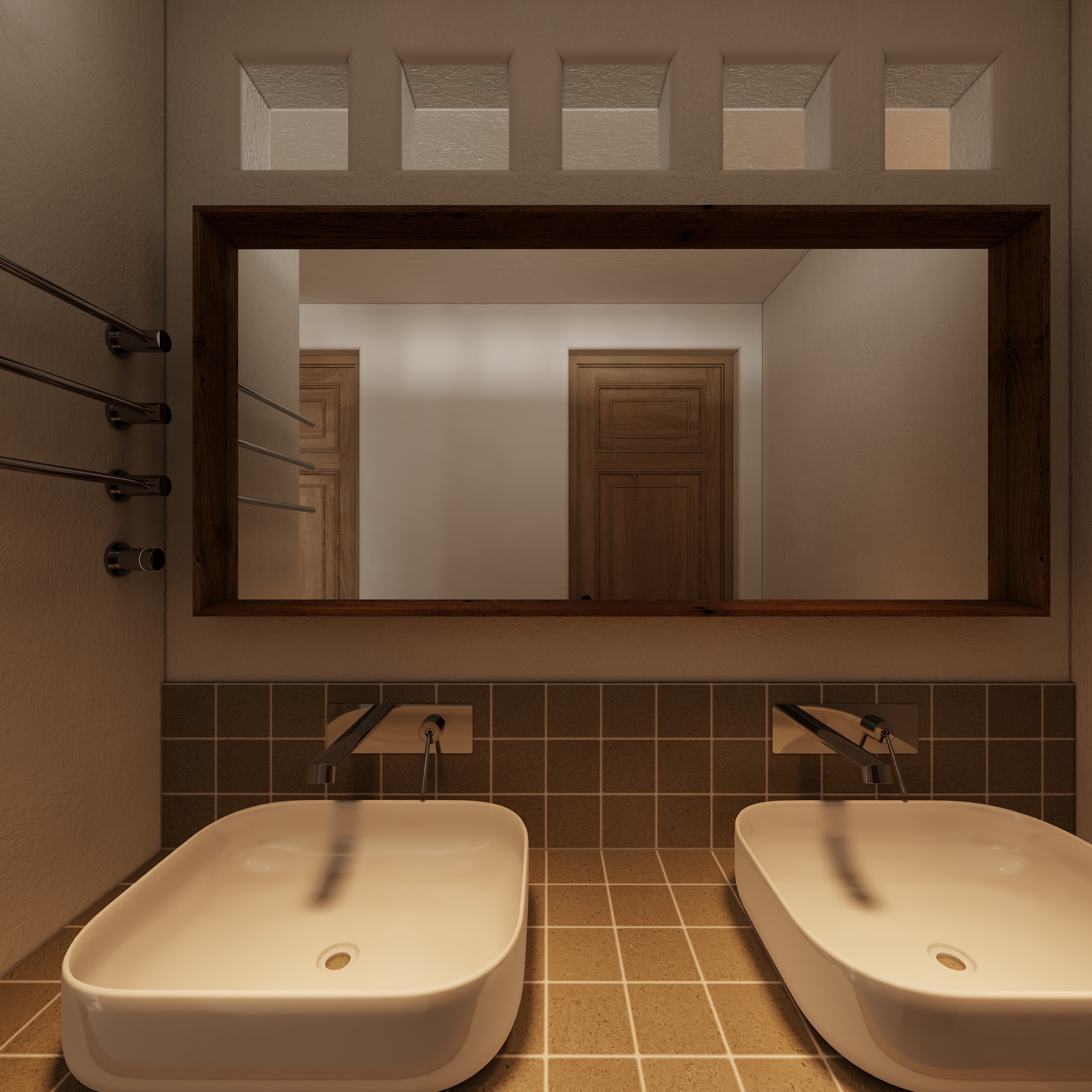 熬暖酱-重庆龙湖学樘府南法自然主义私宅一层盥洗区装修效果图第2张