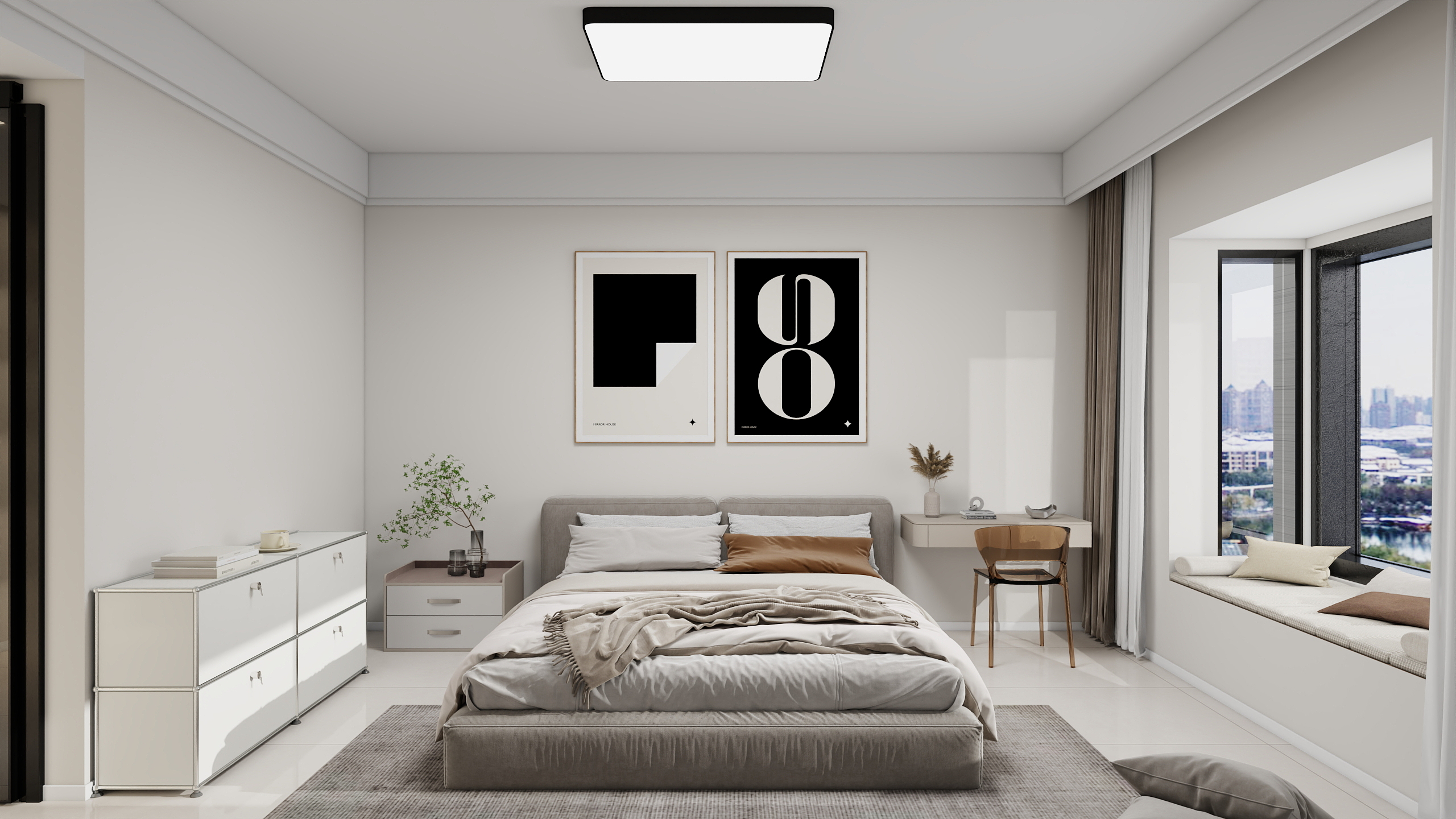 李林-侘寂152㎡4室装修效果图