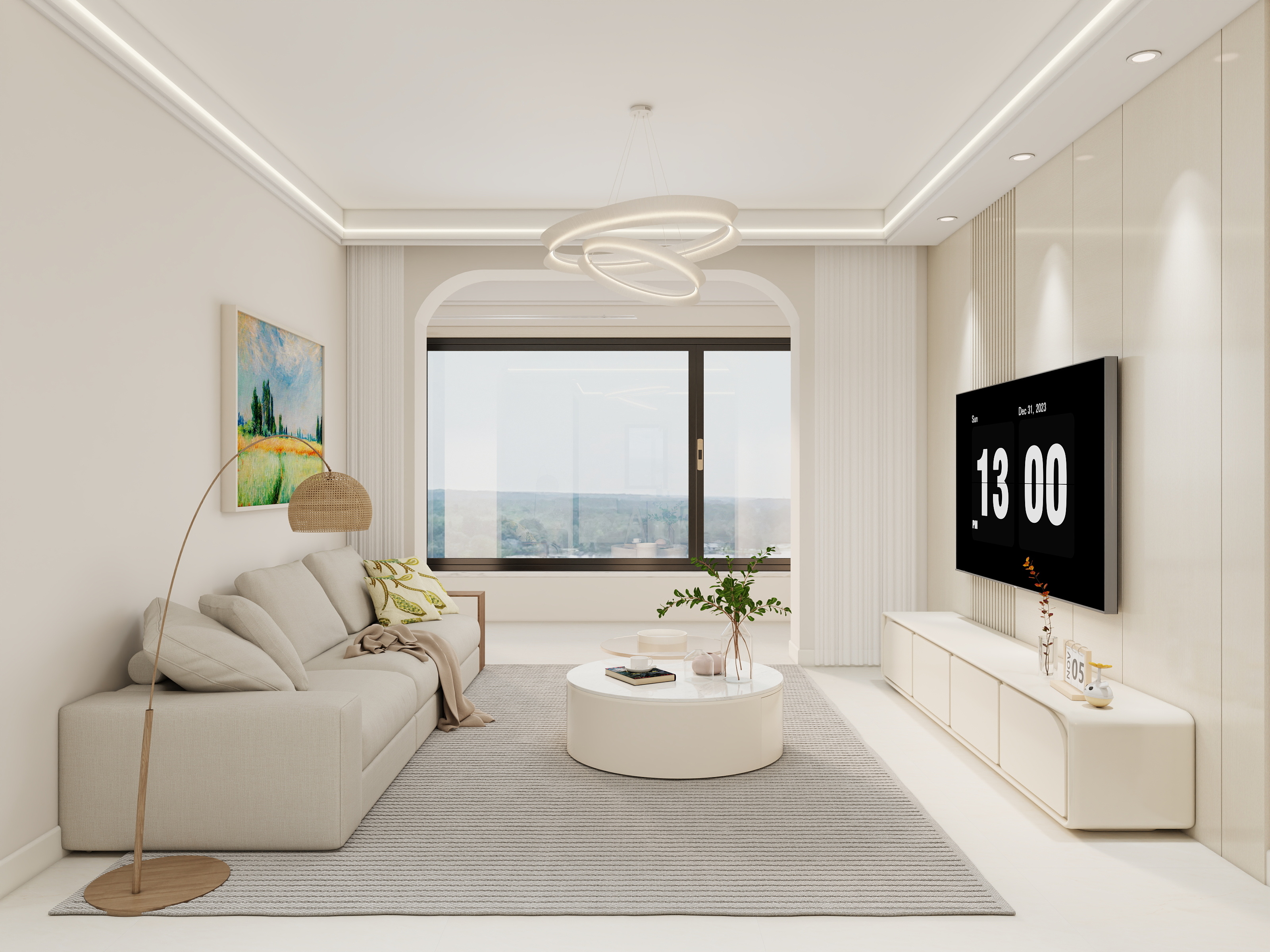 G-熠-94㎡3室装修效果图