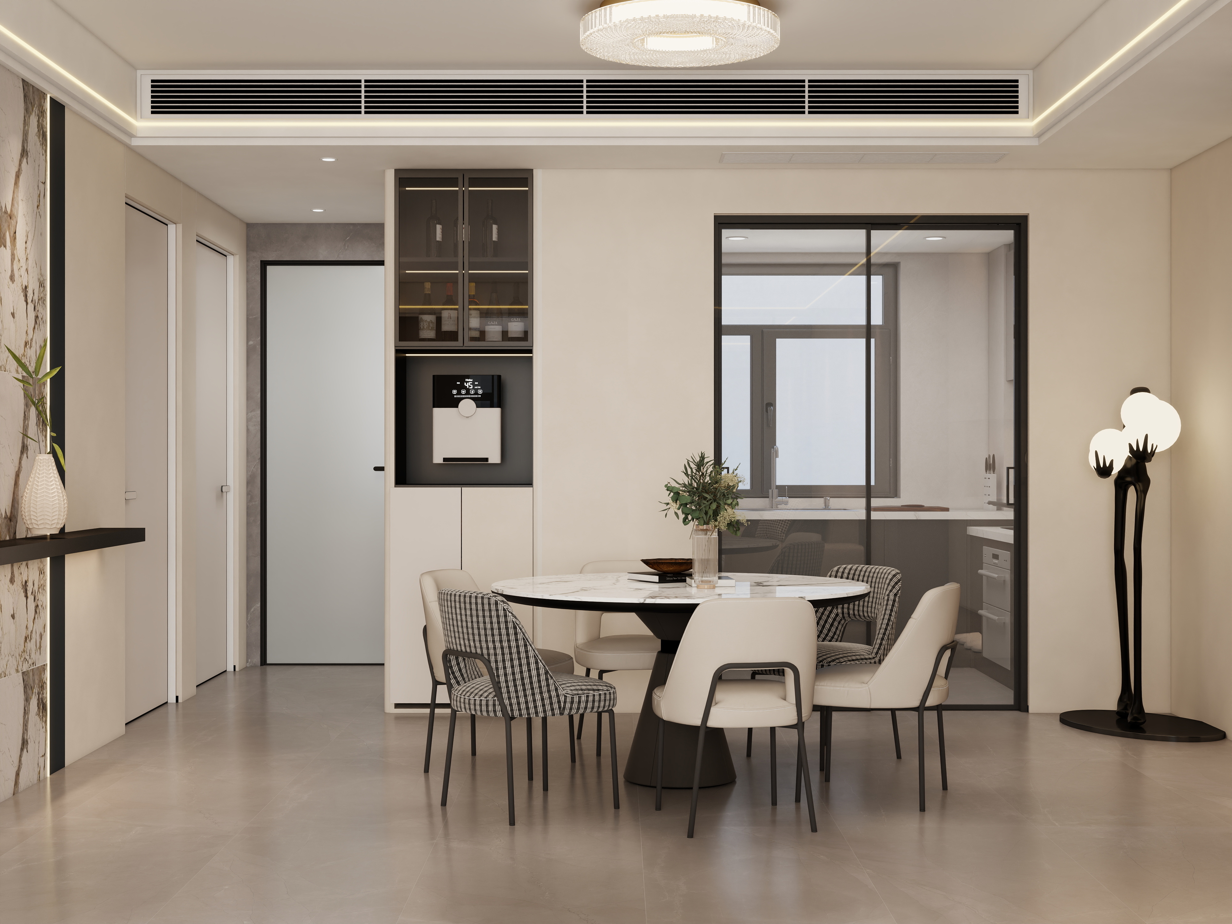 李佳洋-意式轻奢极简风住宅设计装修效果图