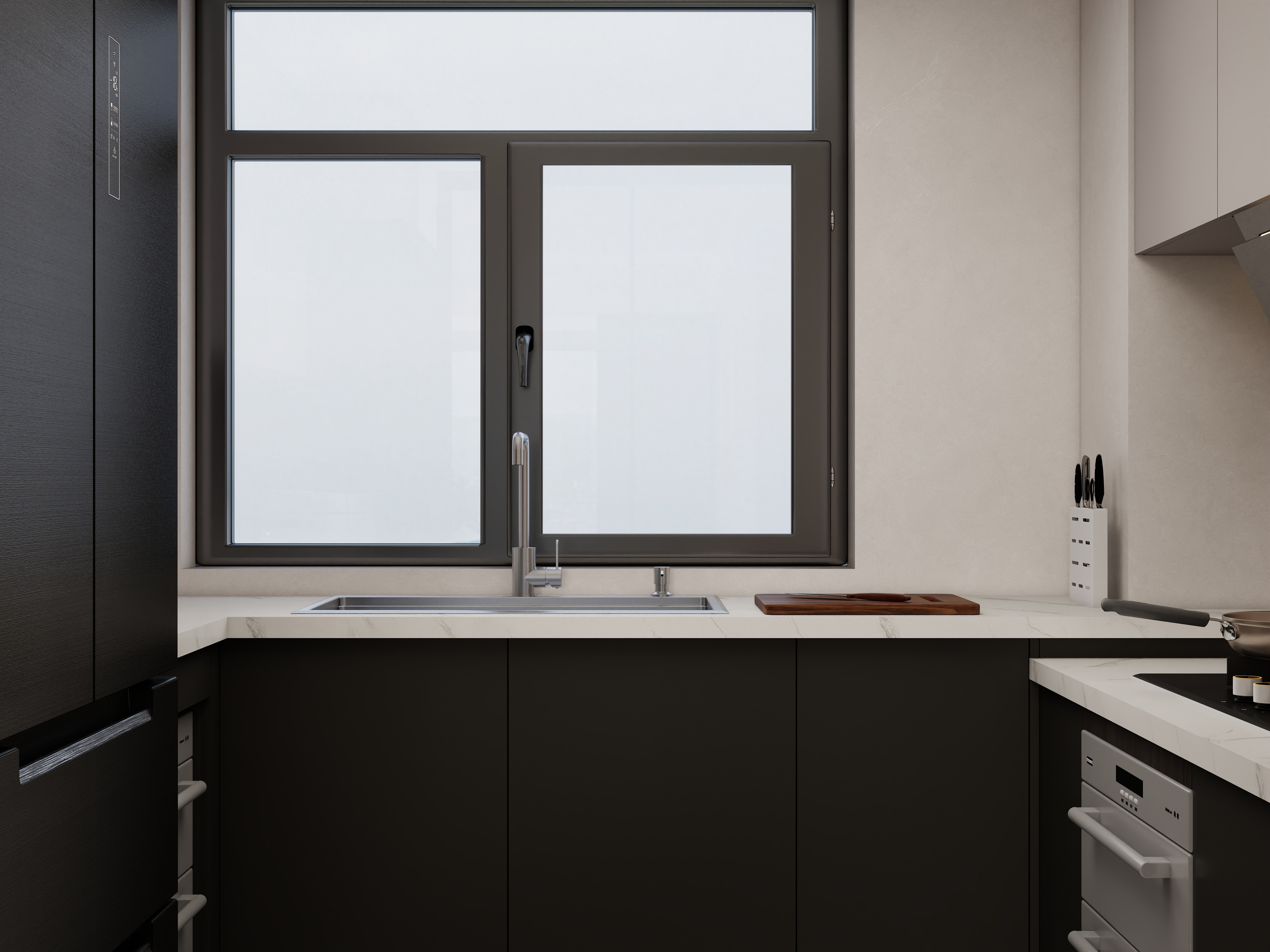 李佳洋-意式轻奢极简风住宅设计装修效果图