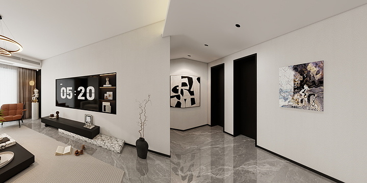 Designer丨ww-花卉家苑1号楼101-装修设计方案