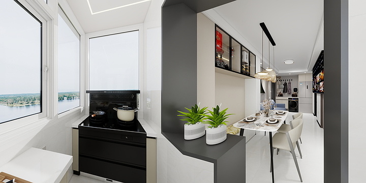 河北涿州-40平米一居-装修设计方案