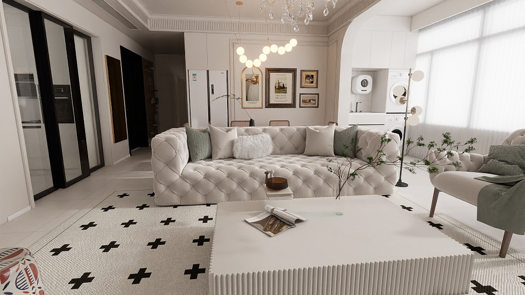 挽袖抚清茶-观塘125-装修设计方案