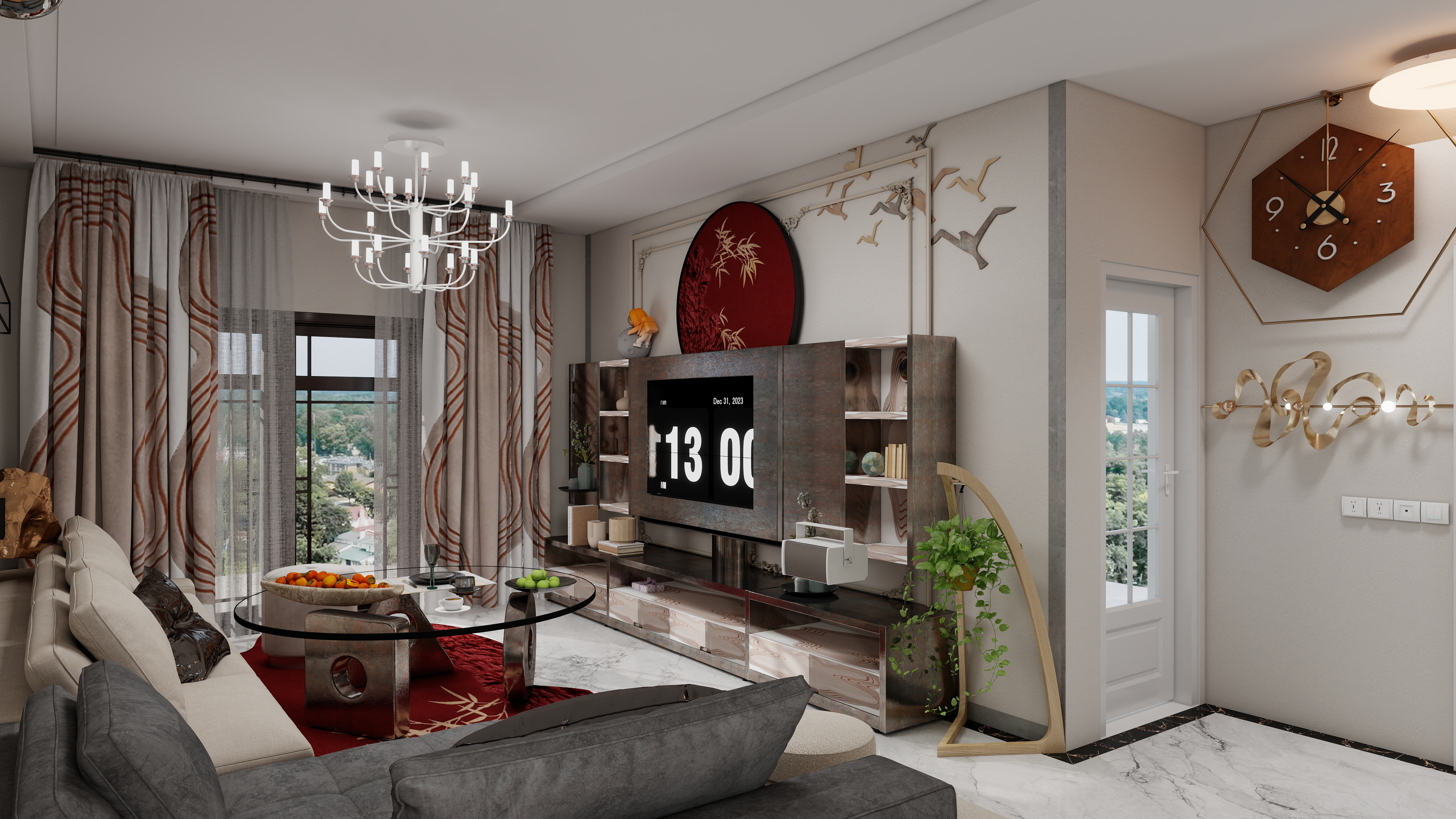 朱依云-保利东湾84㎡2室装修效果图