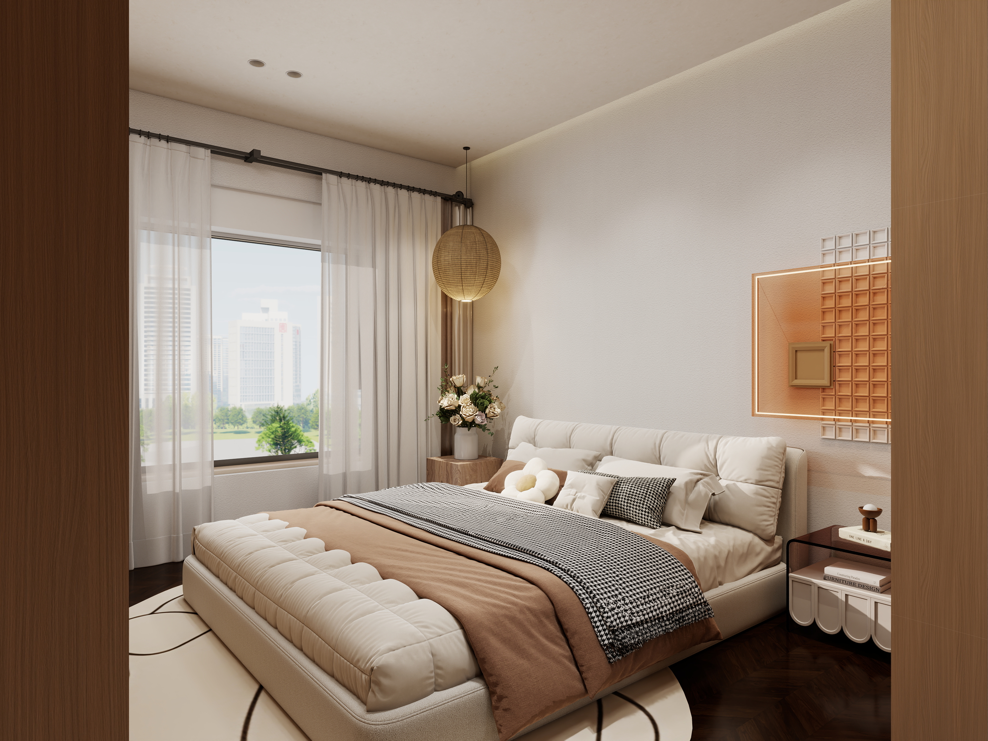 慕言空间设计-绿地国港新里城124㎡3室-装修设计方案