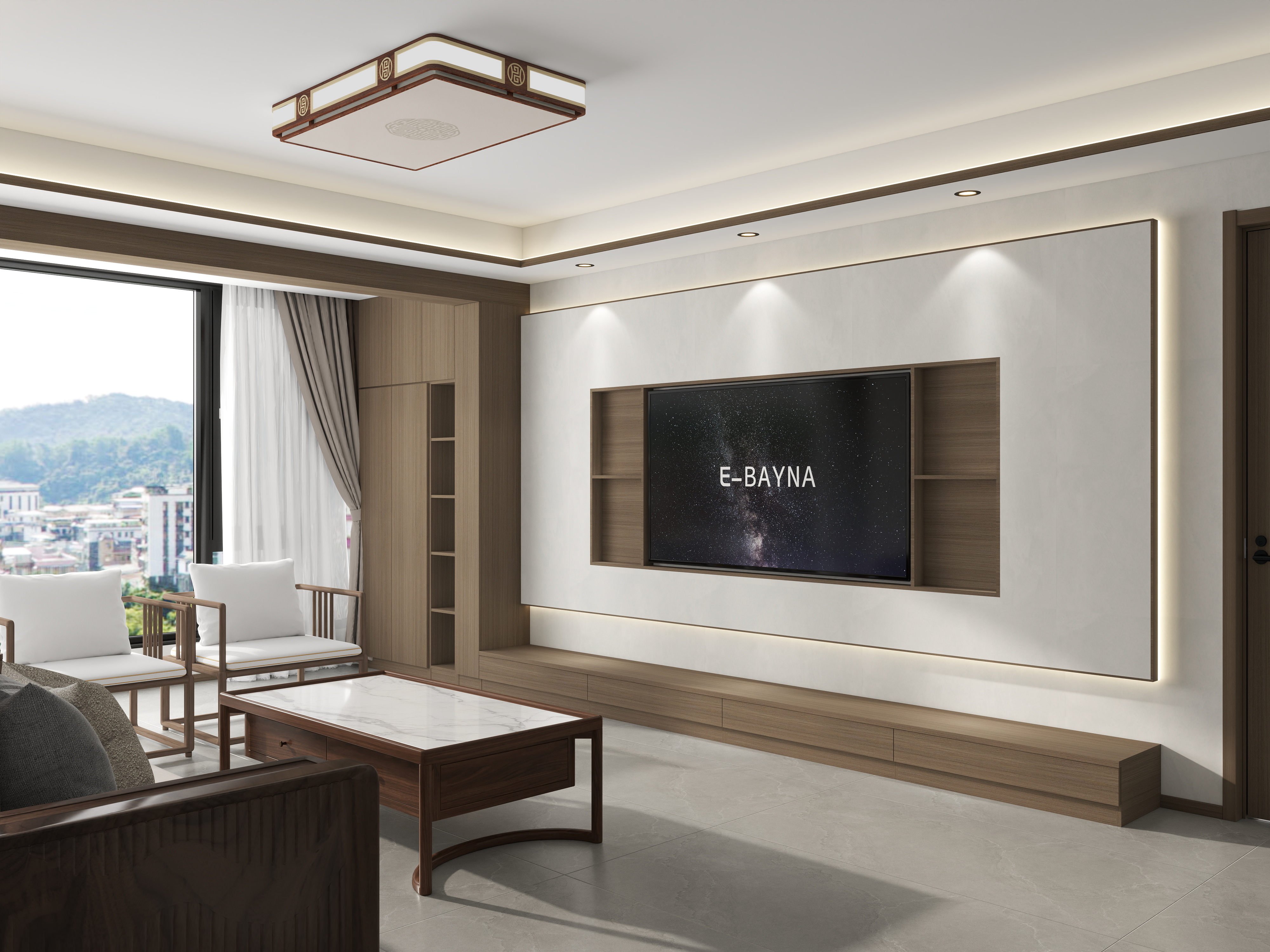 设计师石宏月-碧桂园·晟石云著新中式144平4室2厅1厨2卫-装修设计方案