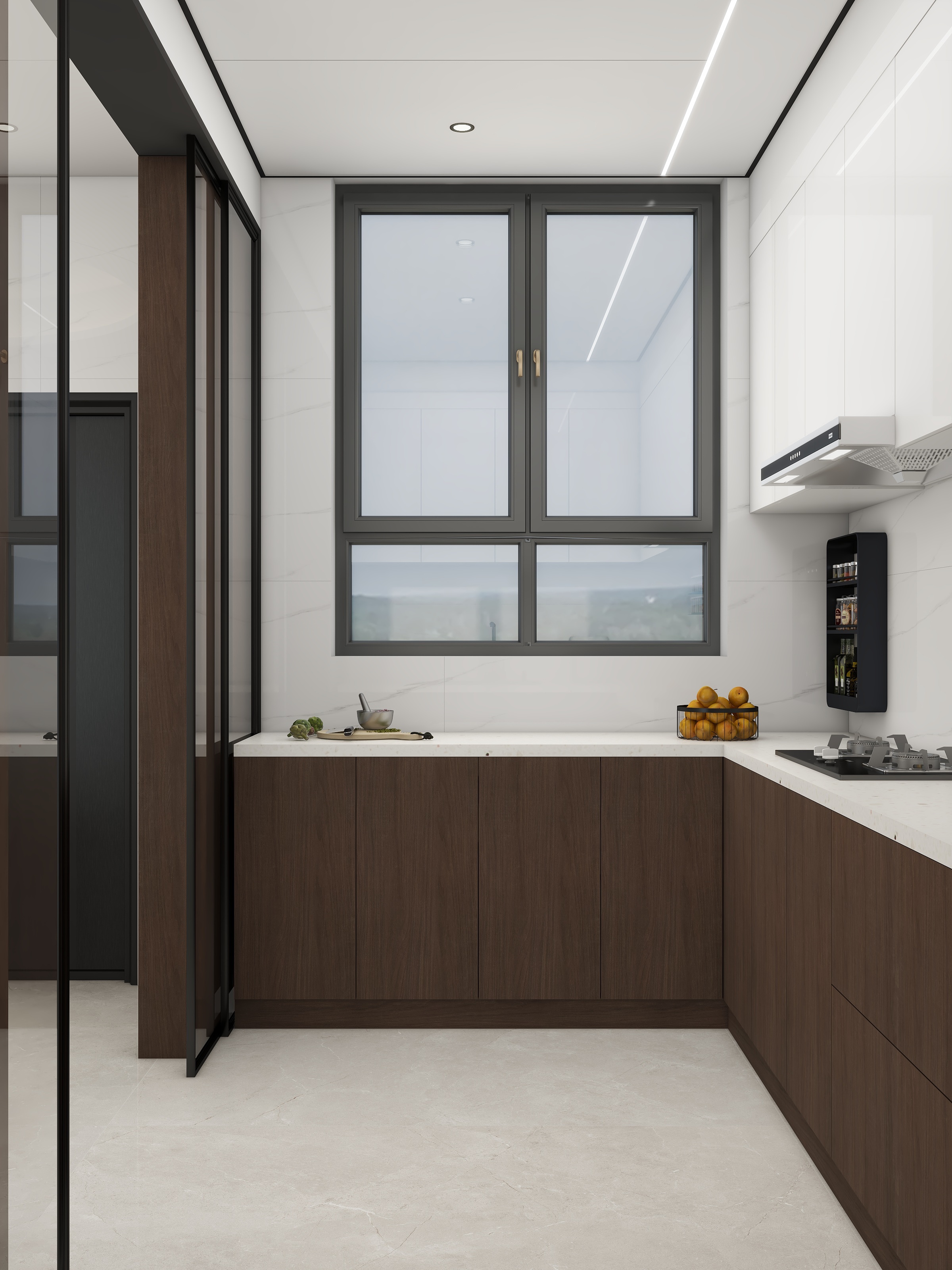 李青越-163平方新中式三居室样板间装修效果图