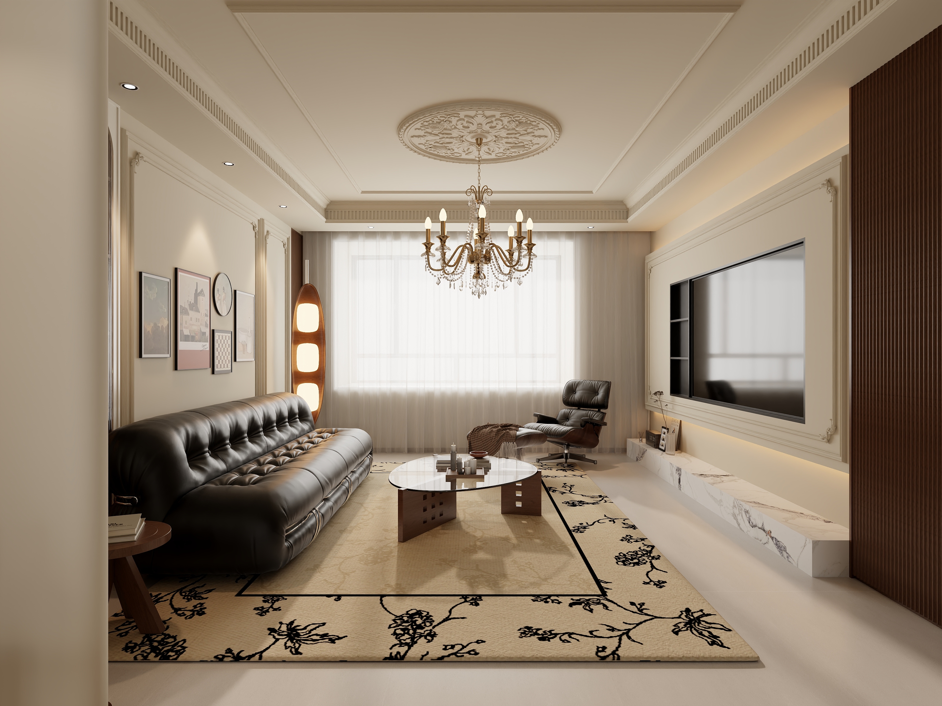 不ai画图-142㎡3室装修效果图