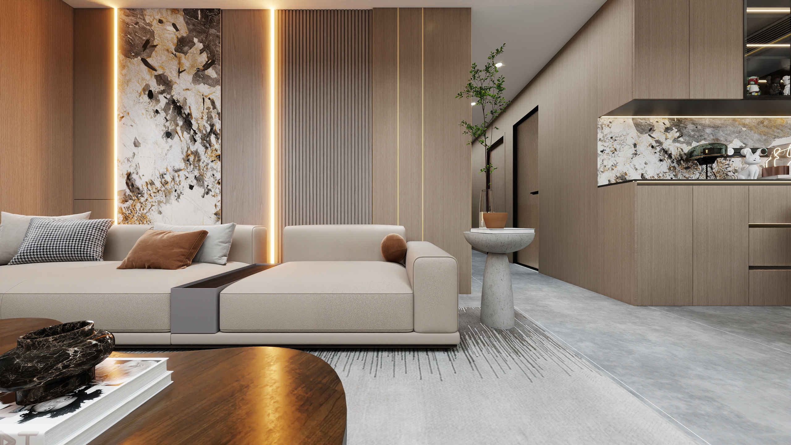 Tournesol徐-万达滨江城152㎡3室--装修设计方案