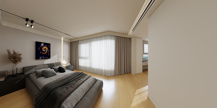 艺辉设计工作室-格林尚品148平现代简约设计风格-装修设计方案